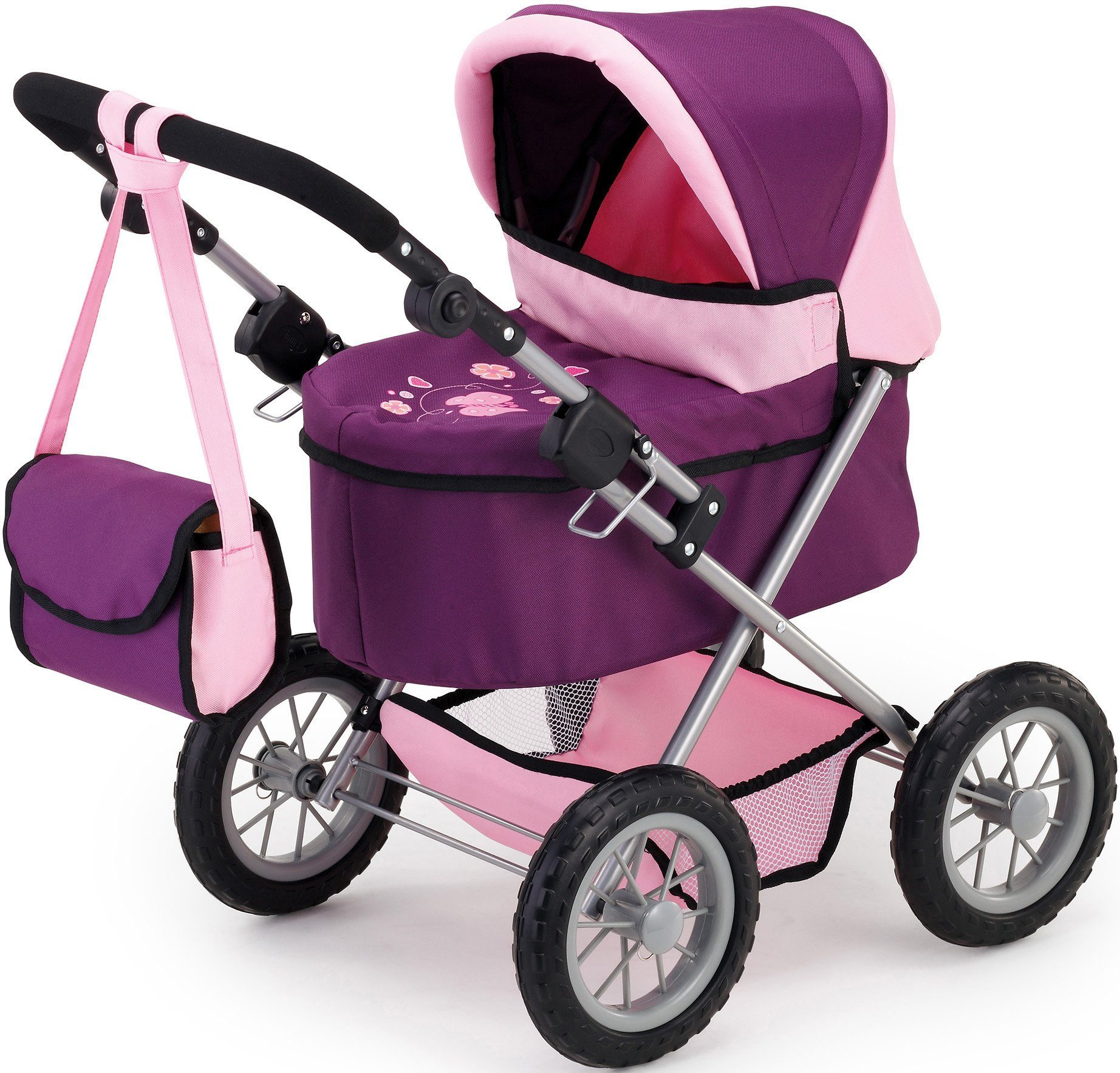 Image of Bayer Design Doll's Pram Trendy - Plum