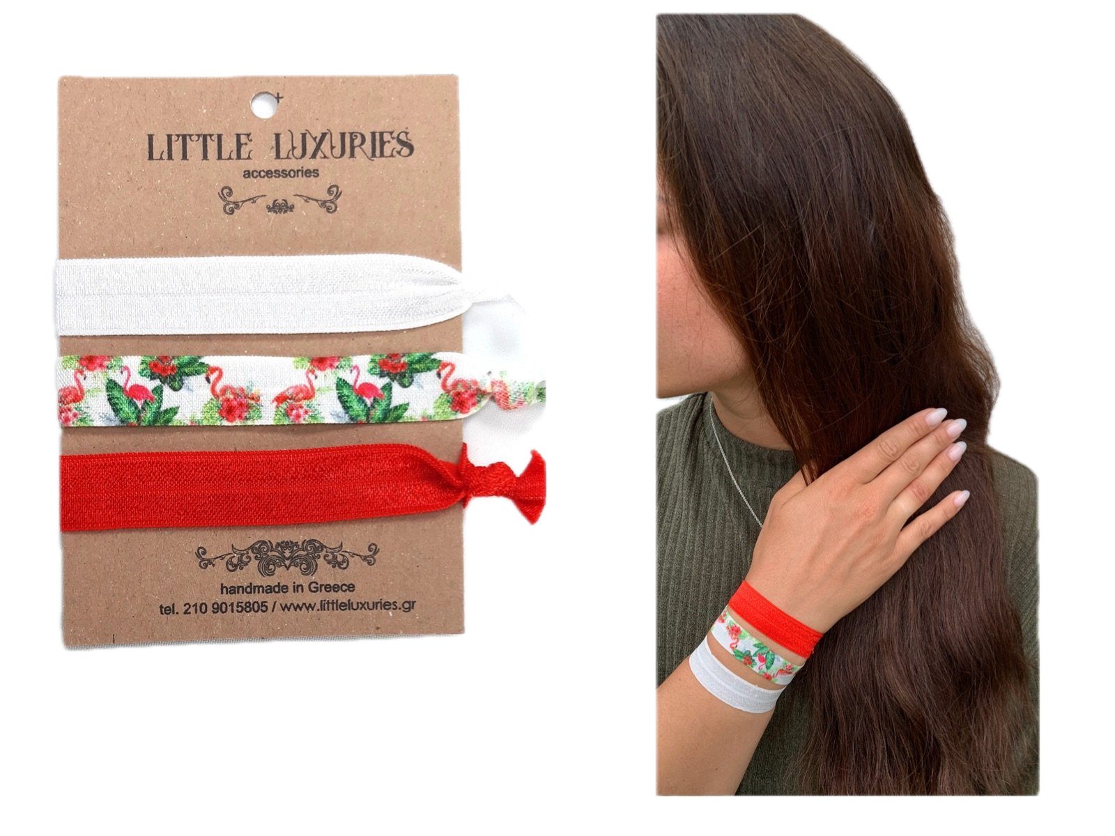 LK Trend & Style Zopfband Armband das sich ganz schnell als Haarband einsetzen läßt., für die Festival Frisur, cooles Armband, It-Piece für den Sommer ein MUSS