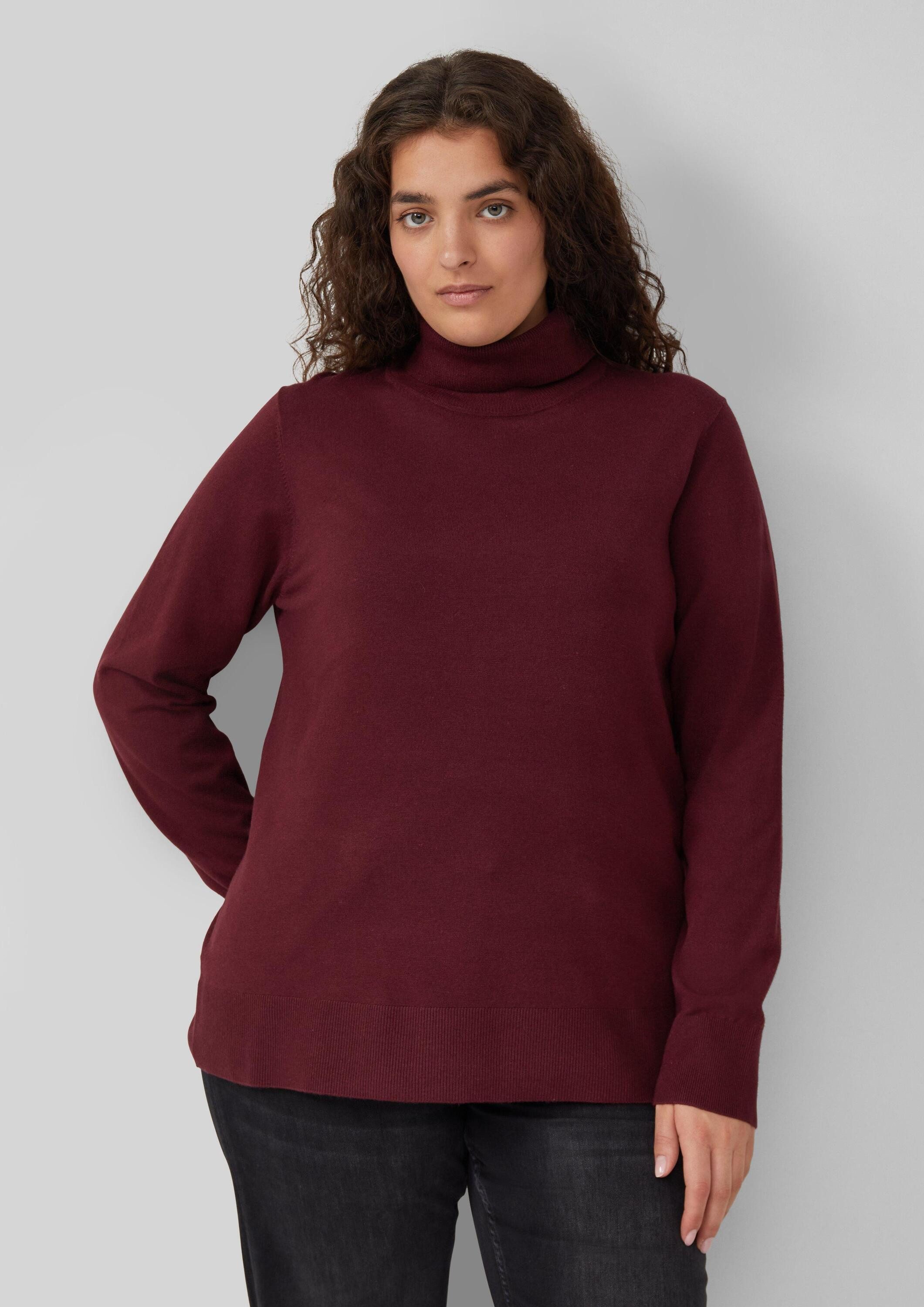 s.Oliver Longpullover Strickpullover Strickpullover aus Viskosemix günstig online kaufen