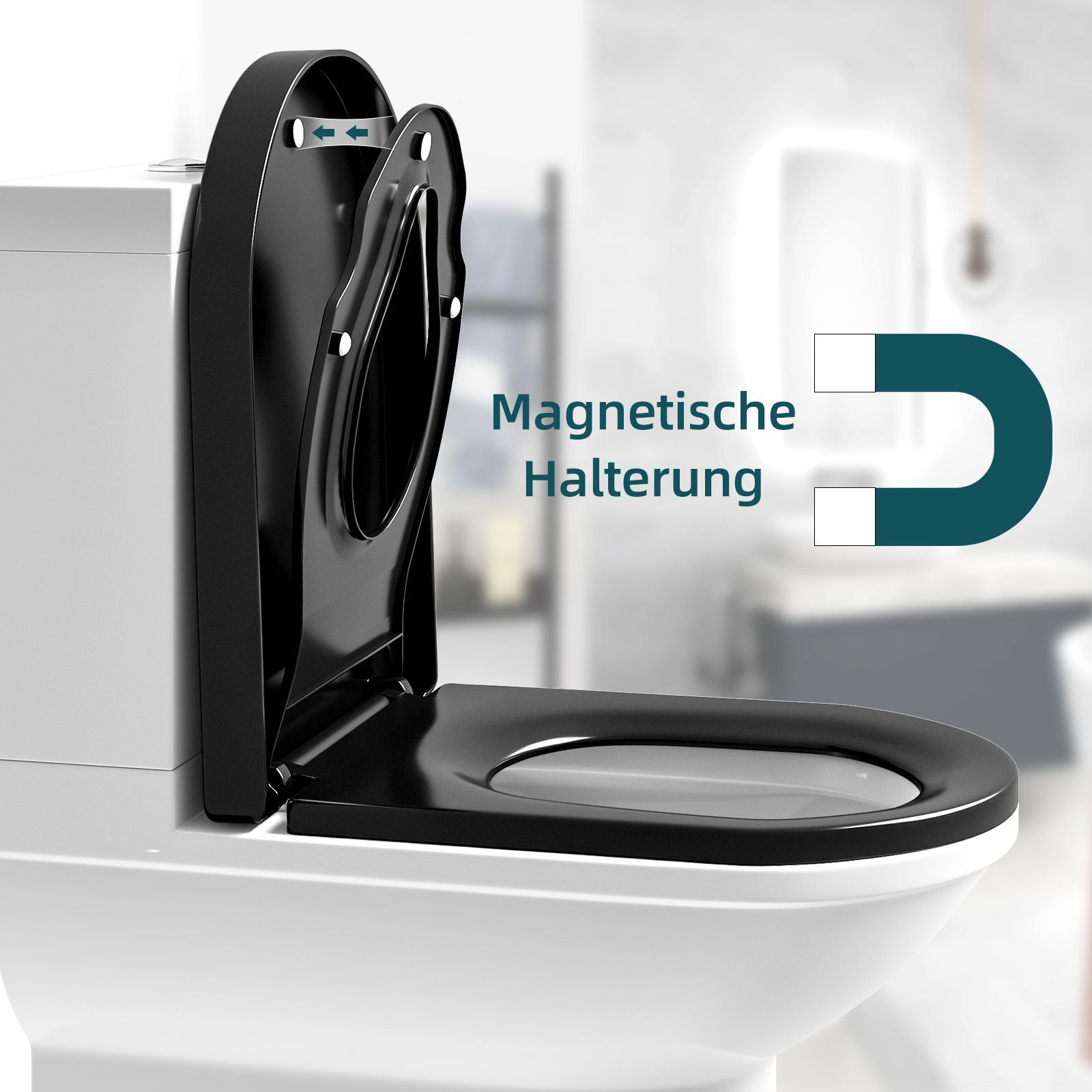 Woltu WC-Sitz (1-St), mit Kindersitz, Familie günstig online kaufen