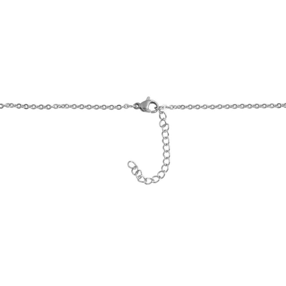 Kette ohne Anhänger Halskette – Ankerkette aus Edelstahl 45 cm