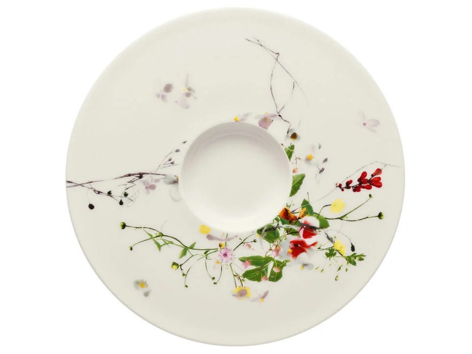 Rosenthal Untertasse Brillance Fleurs Sauvages Tee-/Cappucinountertasse, Untertasse