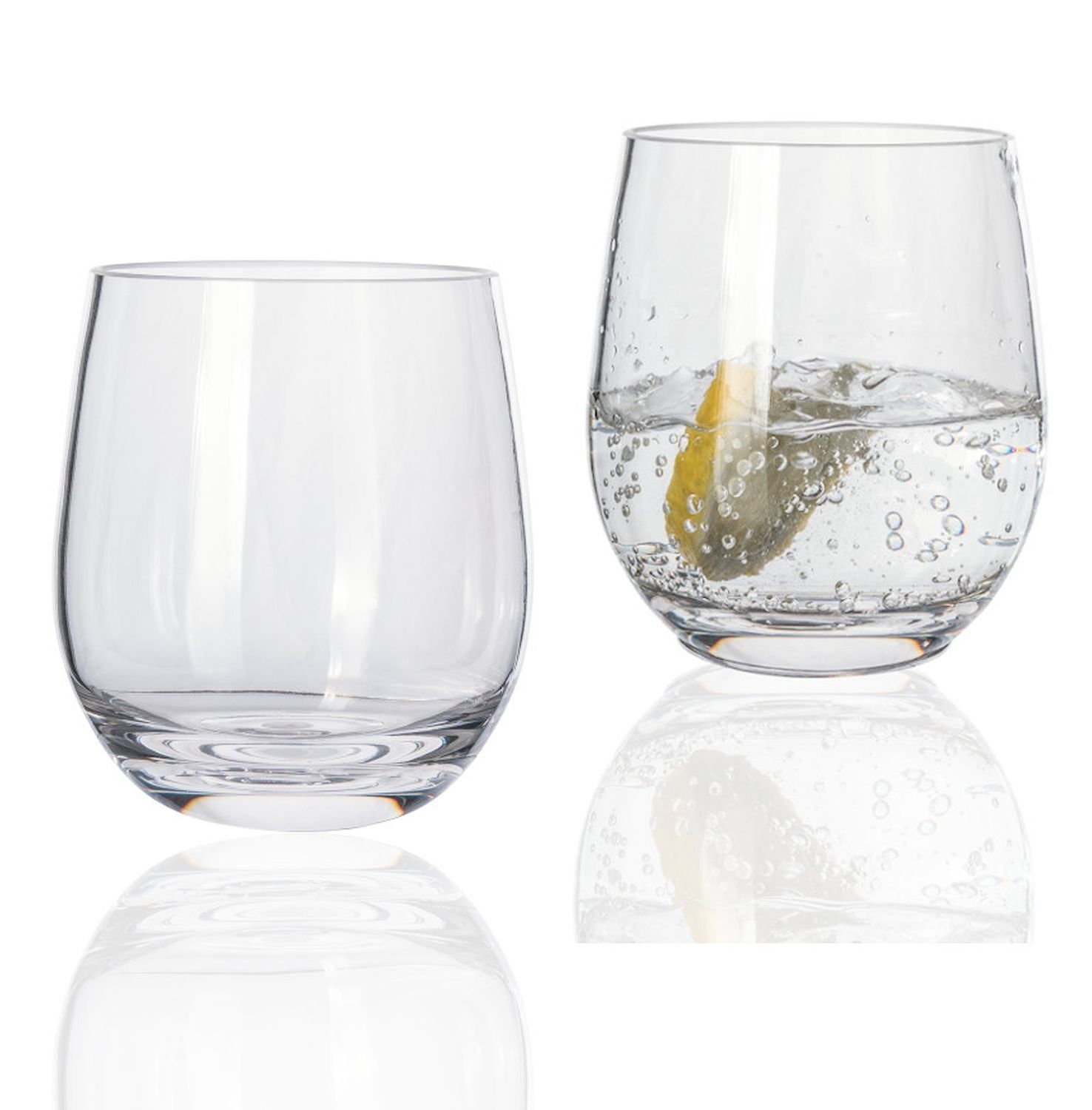 Gläser-Set Tiamo Wasser Glas 2 Stück (13 oz) 370 ml