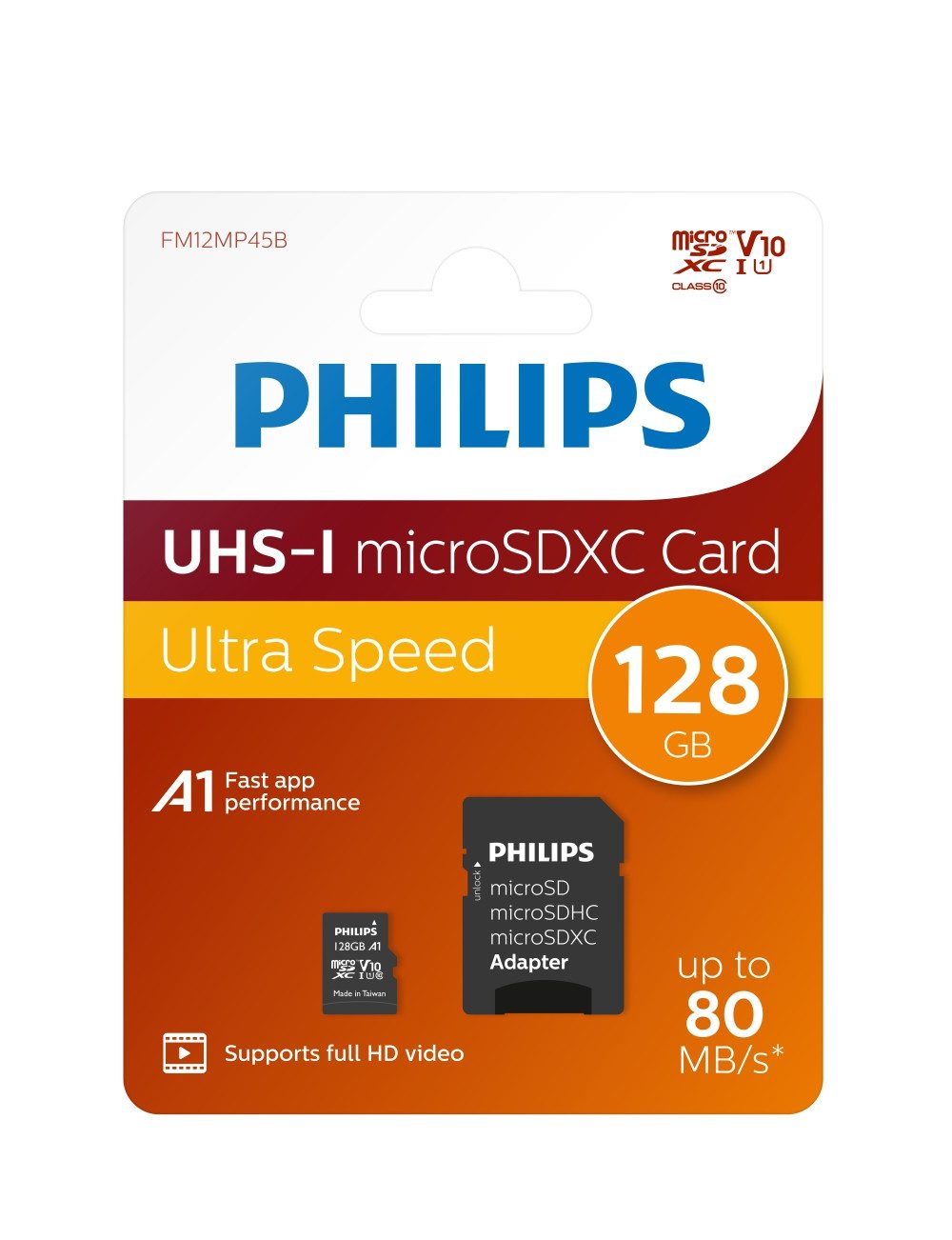 Philips Philips microSD Speicherkarte Ultra Speed 128 GB U1 Speicherkarte (128 GB, UHS-I Class10) – Bild 2 von 5