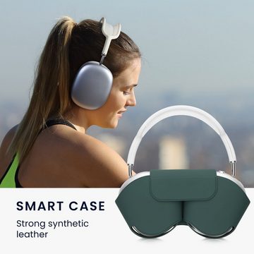 kwmobile Kopfhörer-Schutzhülle Hülle für Apple Airpods Max Case aus Polyester, Kopfhörer Tasche Etui - Cover in Grün