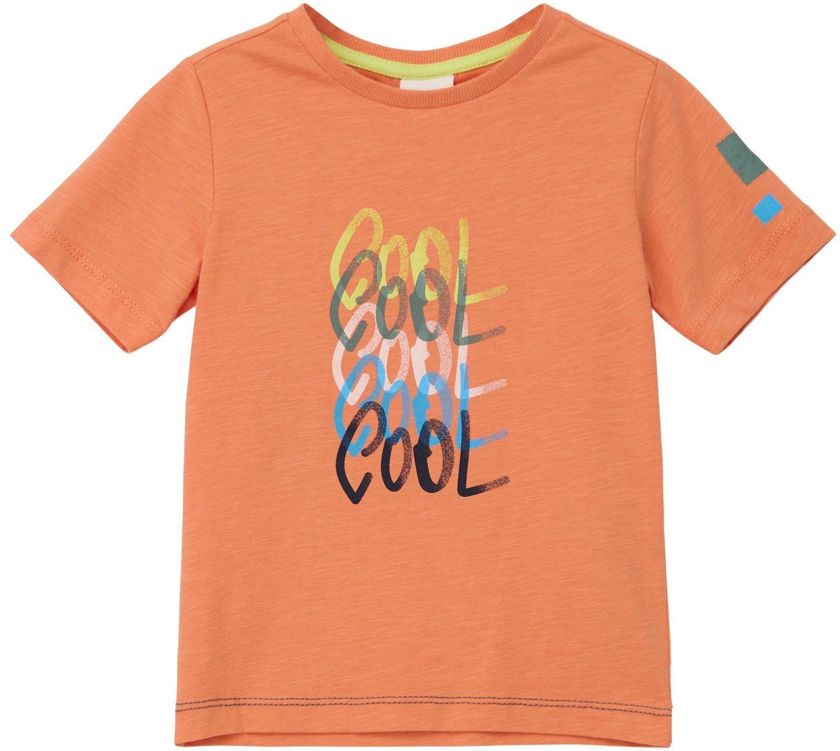 Arm am s.Oliver Junior T-Shirt Stickereien orange