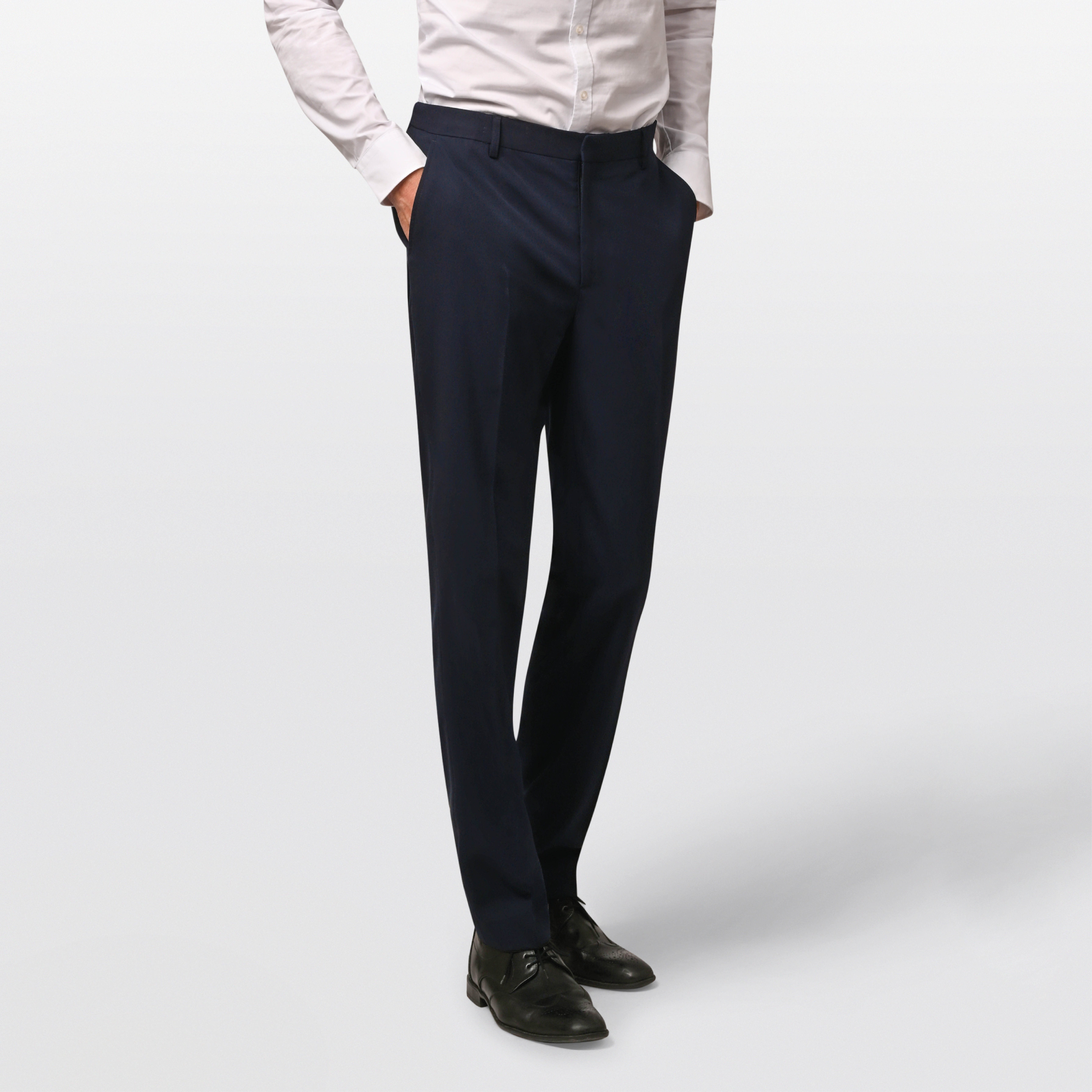 Hirschthal Anzug Herren Business Anzug Slim-Fit (Anzughose & Sakko 2 -tlg. Anzug Set) im eleganten Look – Bild 4 von 5