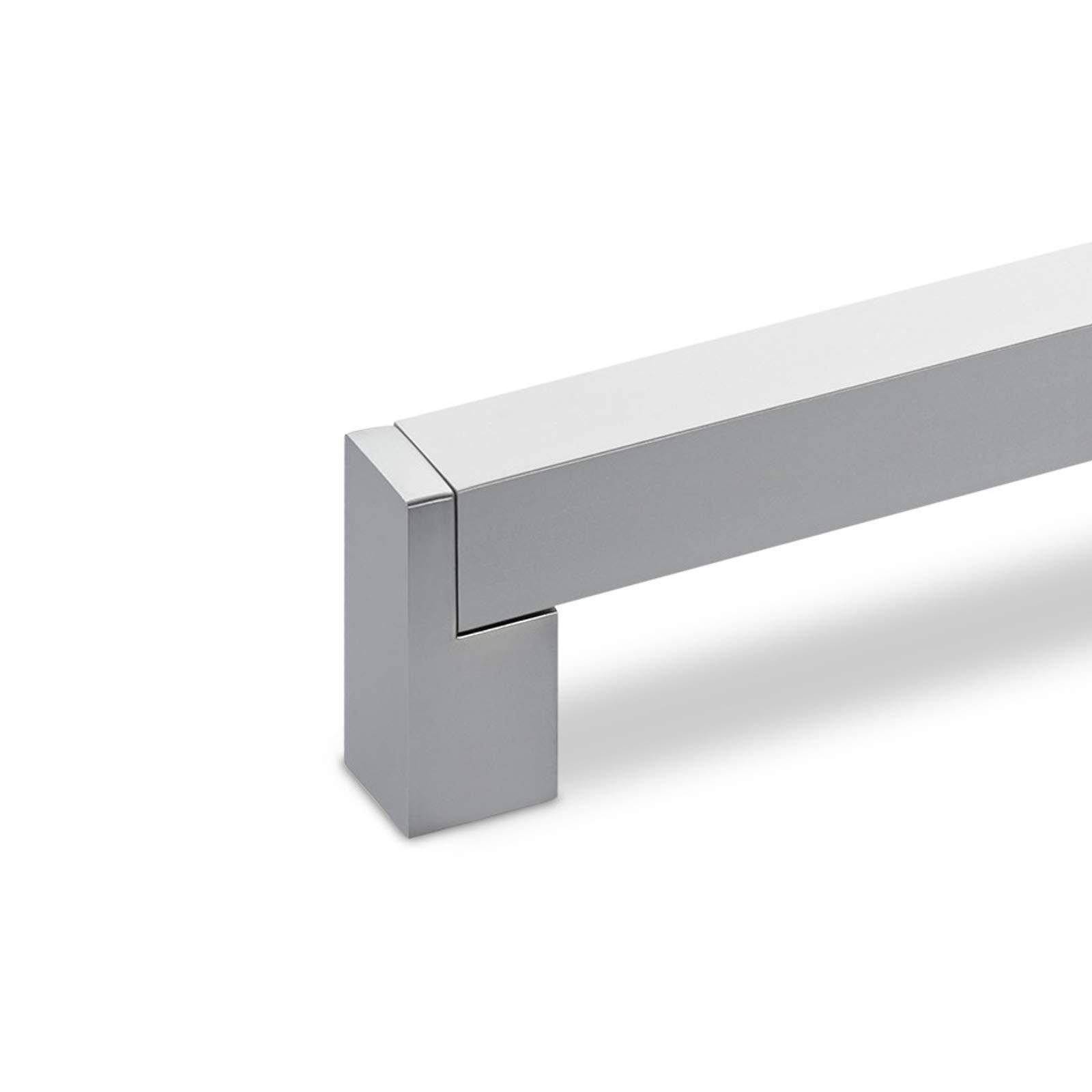 SO-TECH® Möbelgriff Bügelgriff eckig Aluminium BA 128 - 320 mm - incl. Schrauben, Lochabstand 160 mm silber eloxiert - inkl. Schrauben