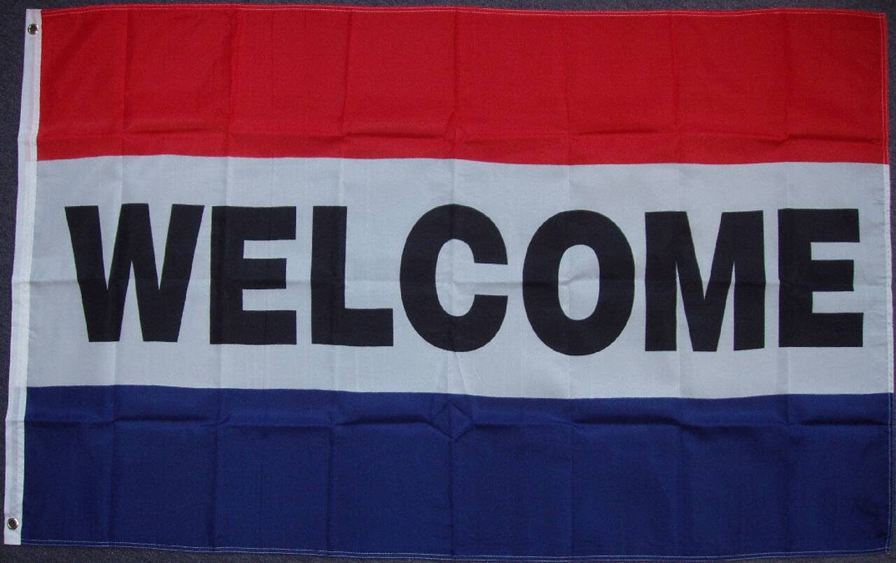 flaggenmeer Flagge Welcome 80 g/m²