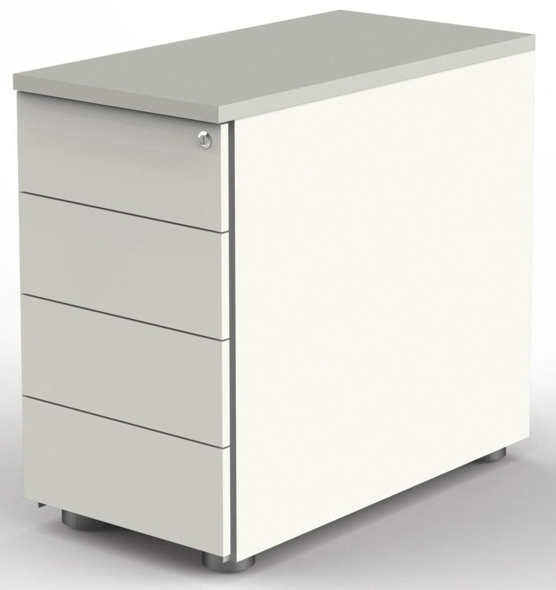 KERKMANN Container Anstellcontainer 4 Schubladen BxTxH 43x80x72-76cm mit Zentralschloss w