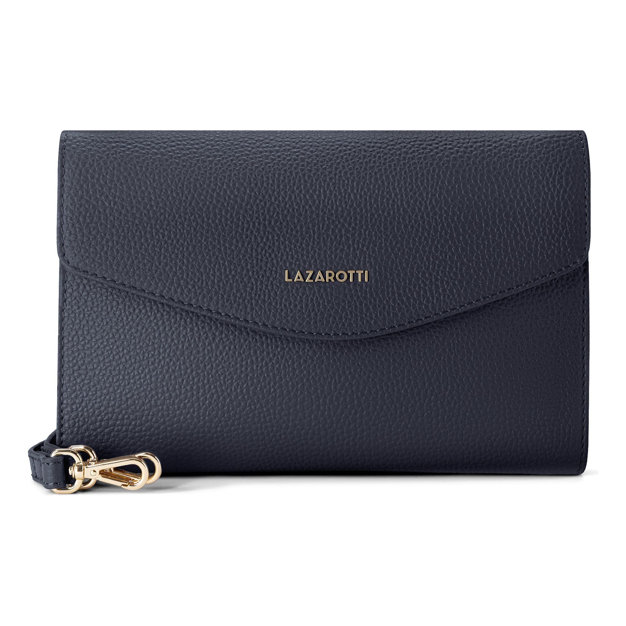 Lazarotti Clutch Bologna Leather Clutch Umhängetasche Leder 23 cm
