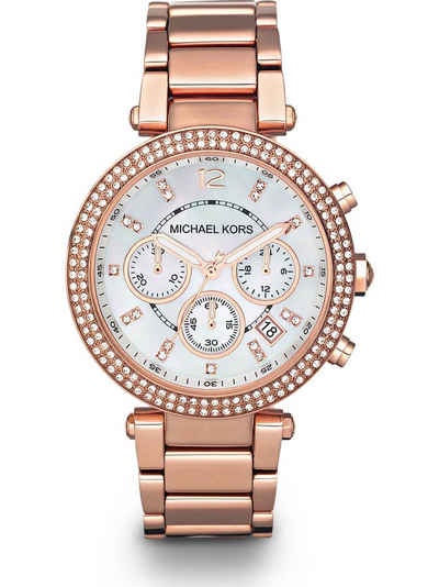 MICHAEL KORS Chronograph Michael Kors Damen-Uhren Analog Quarz