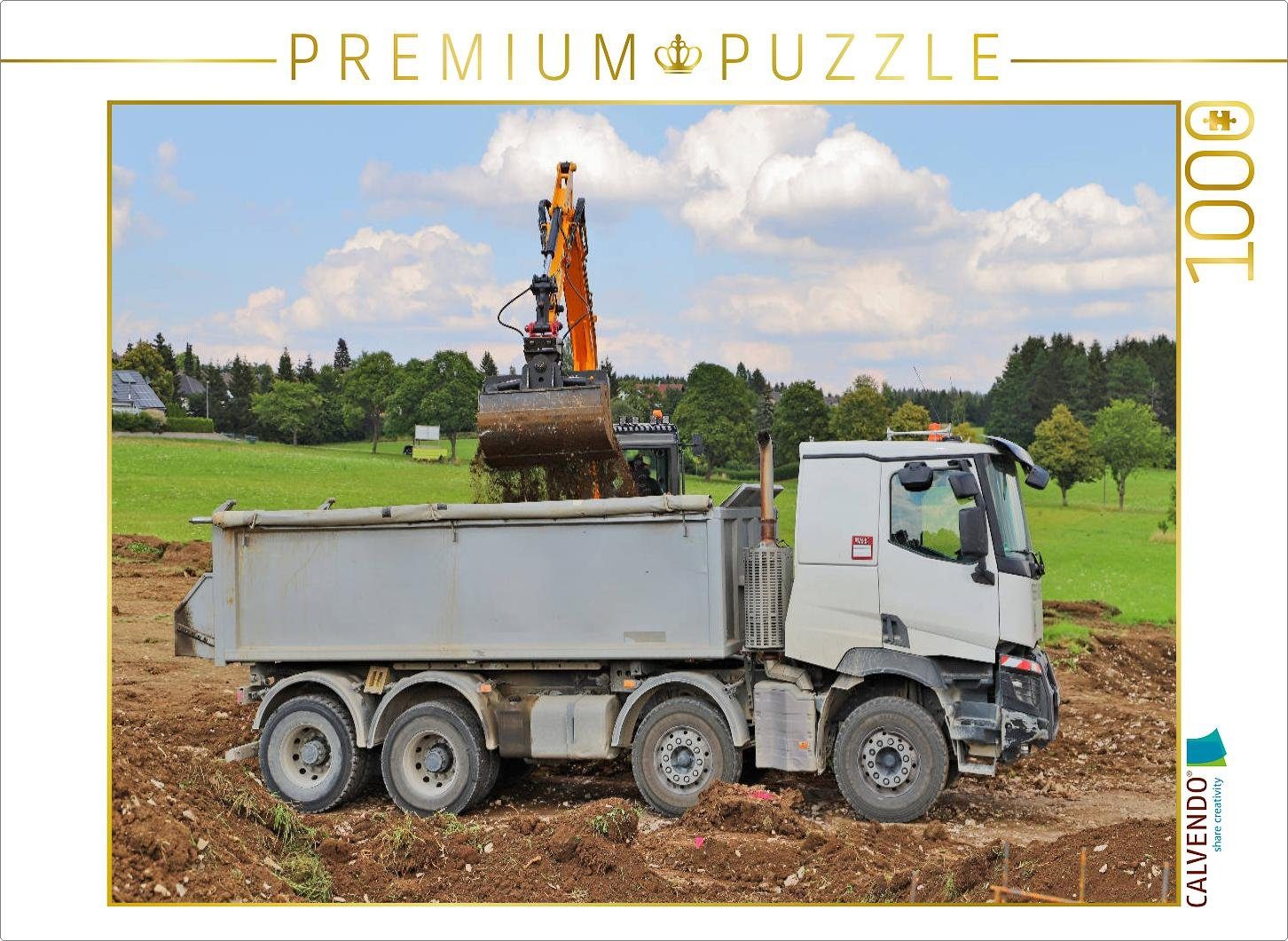 cm Bild Günther von Foto-Puzzle Puzzle CALVENDO Teile Truck Renault 48 x Puzzleteile CALVENDO 1000 64 Geiger, 1000 Lege-Größe Puzzle