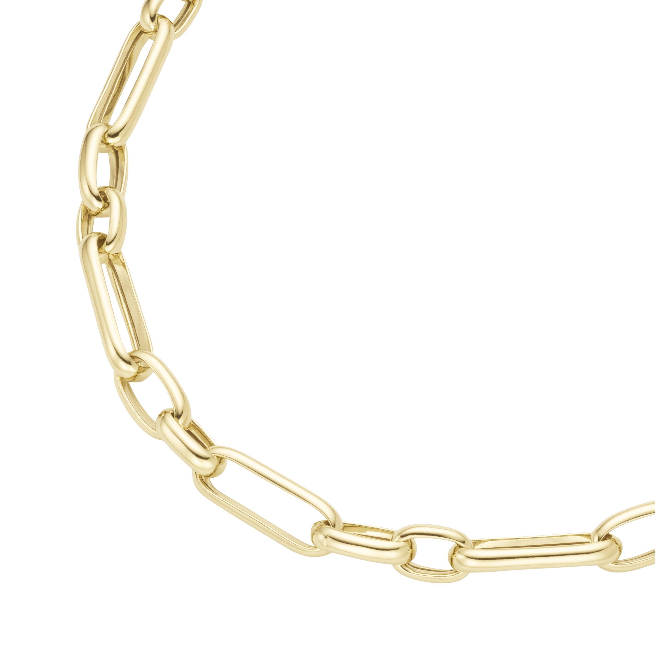 GIORGIO MARTELLO MILANO Silberkette Gliederkette, gelb vergoldet, Silber 925