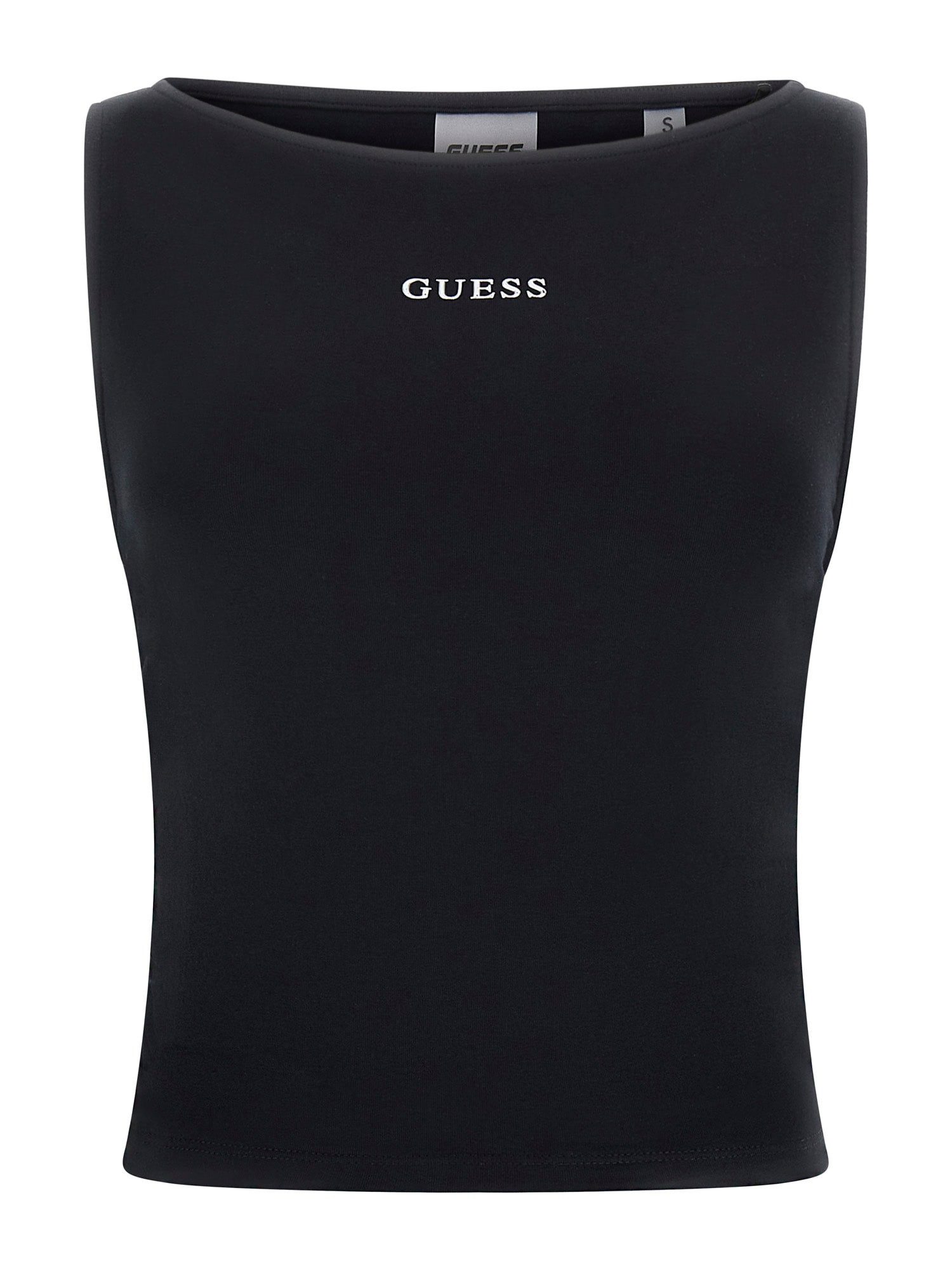 Guess Shirttop – Enganliegendes Top mit U-Boot-Ausschnitt und Logo