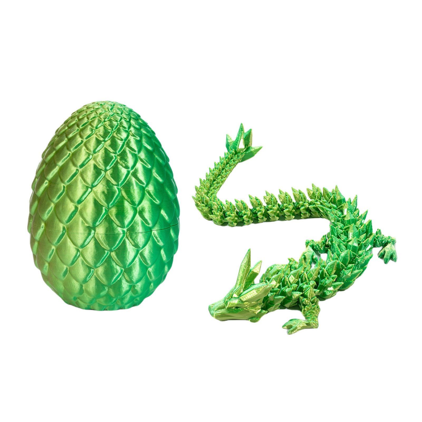Jumpeak Tierfigur 3d drache,3d tiere,tiere figuren,Kinderspielzeug,ostern deko (ostergeschenke kinder, 22 cm Drache + 8,5 cm Drachenei), Mehrere Farben,künstlerische Kreationen,dekoration wohnzimmer