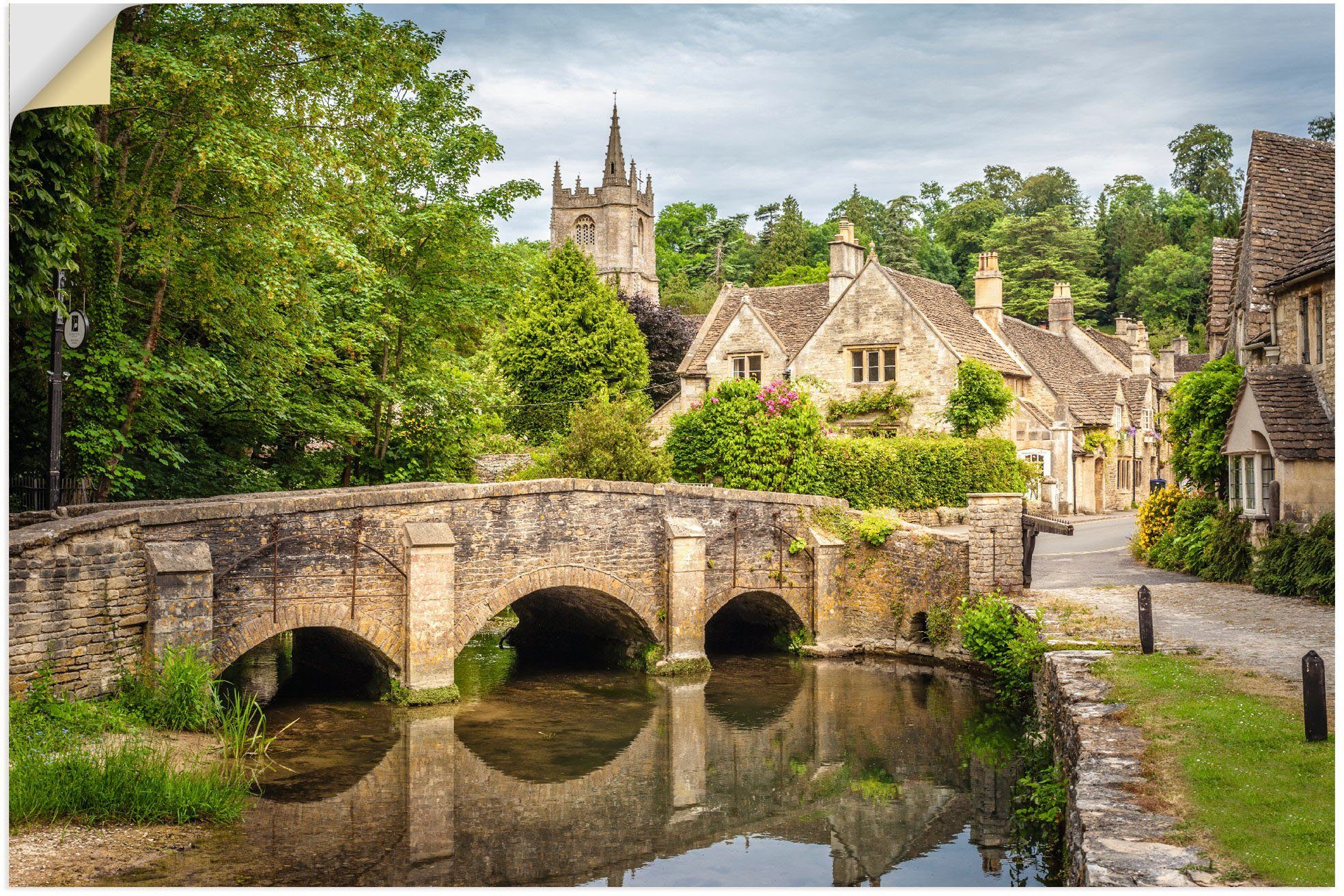 Artland Wandbild Dorf Castle Combe, Wiltshire, günstig online kaufen