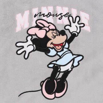 Sarcia.eu Schlafanzug Minnie Mouse Disney Fleece Damen Schlafanzug, grau und rosa Erbsen XXS