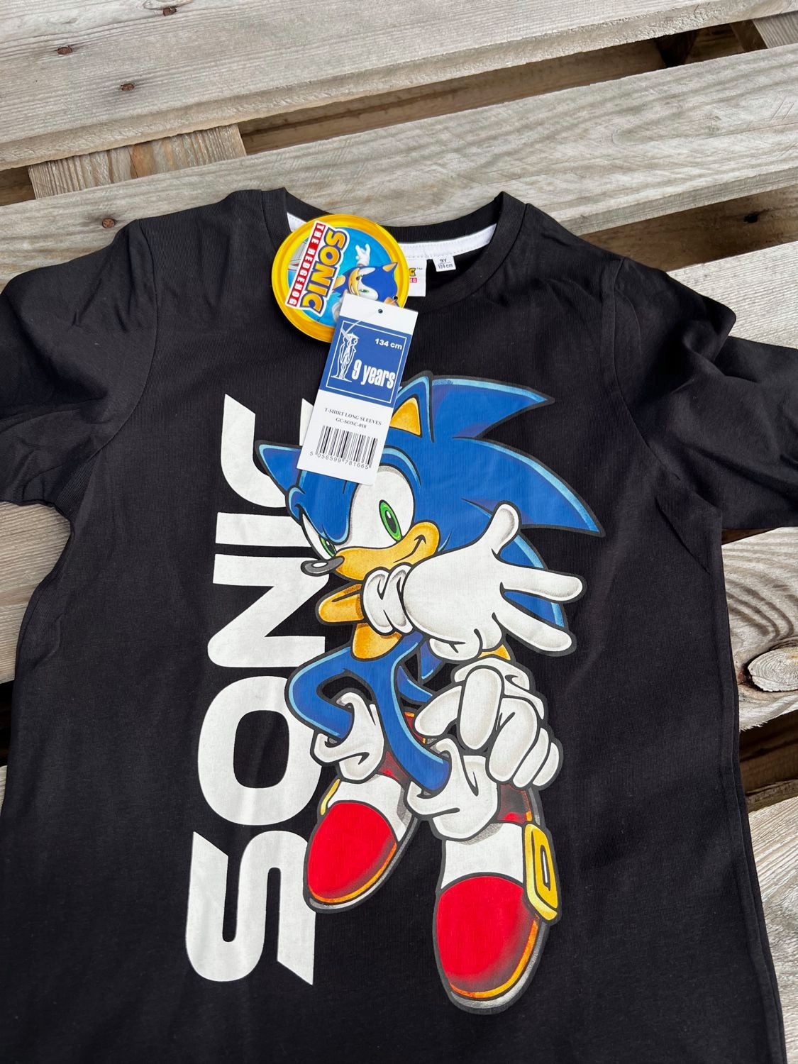 Langarmshirt Sonic Longsleeve langarm T-Shirt Pulli Pullover 6-12 Jahre