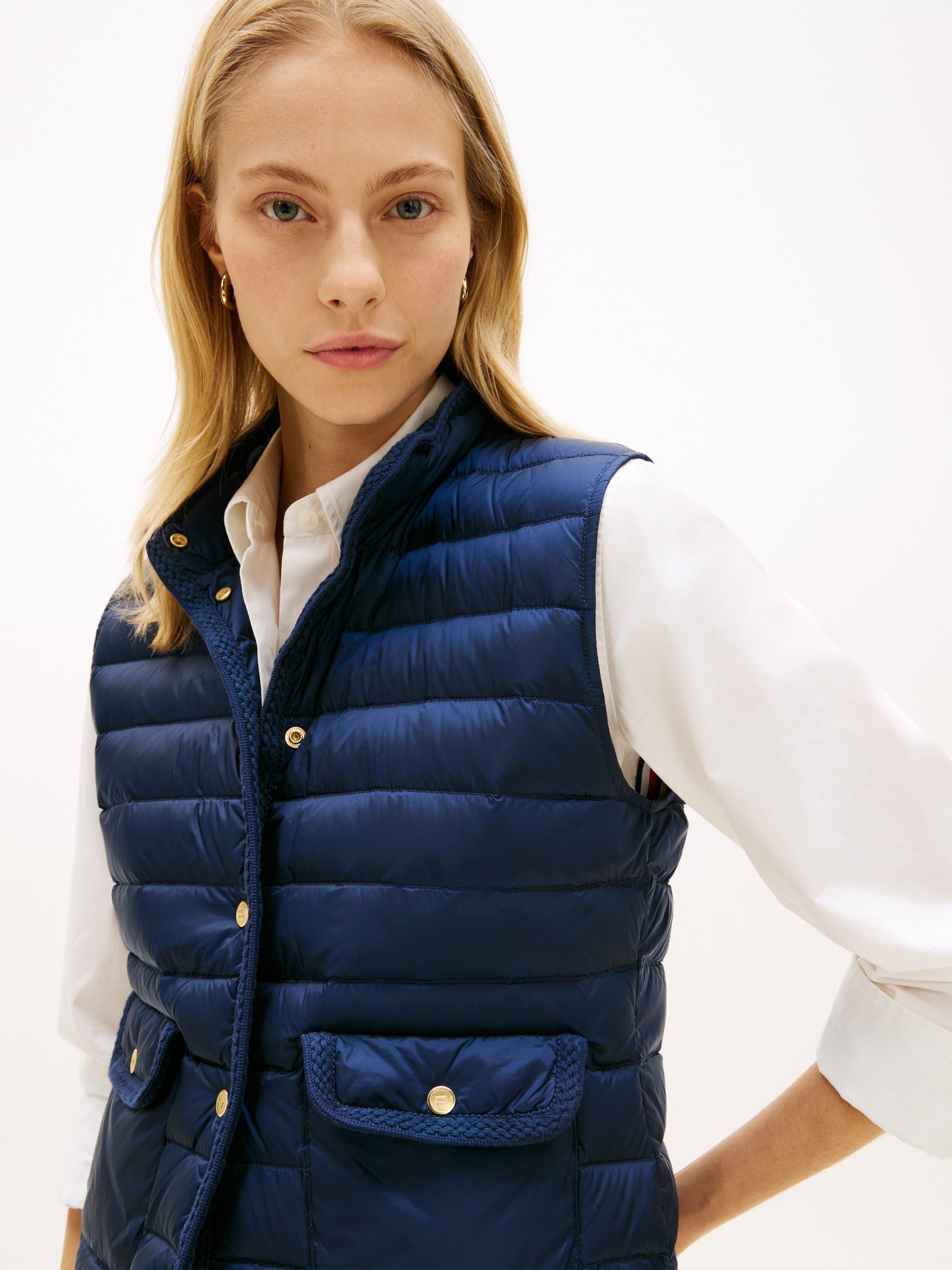 Tommy Hilfiger Steppweste FEMININE LW DOWN VEST mit aufgesetzten Taschen