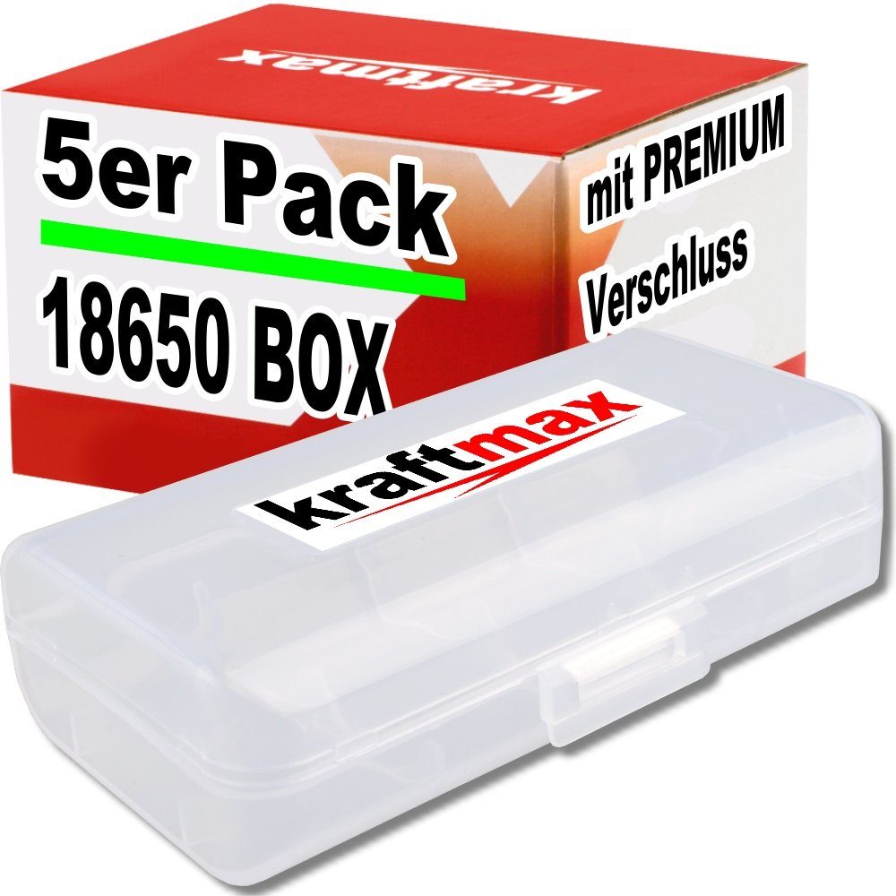 Batteriebox 5er Pack 18650 Akkubox für 18650 Akkus und CR123A Batteriebox