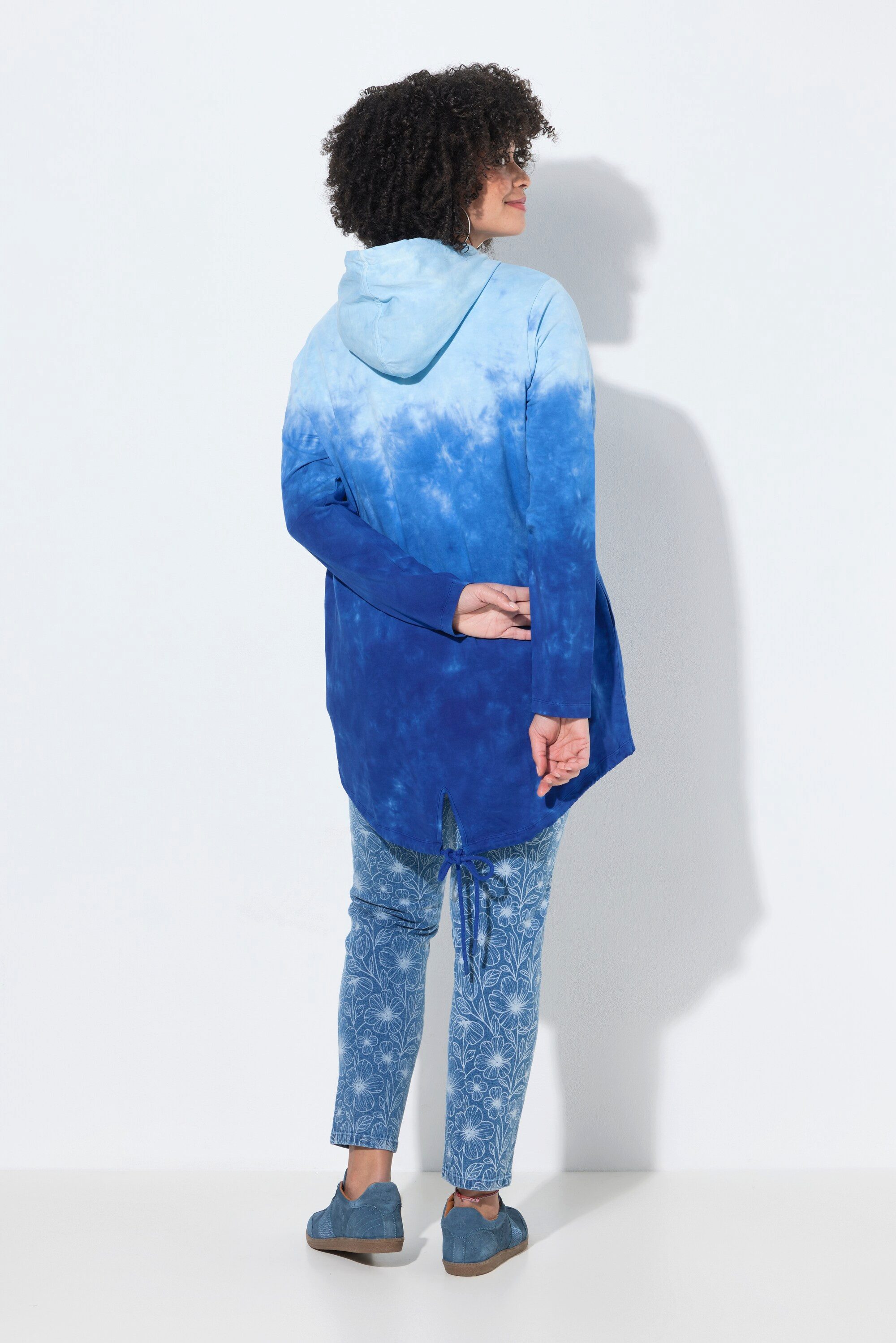 Angel of Style Sweatjacke Sweatjacke A-Linie Farbverlauf Kapuze – Bild 3 von 3