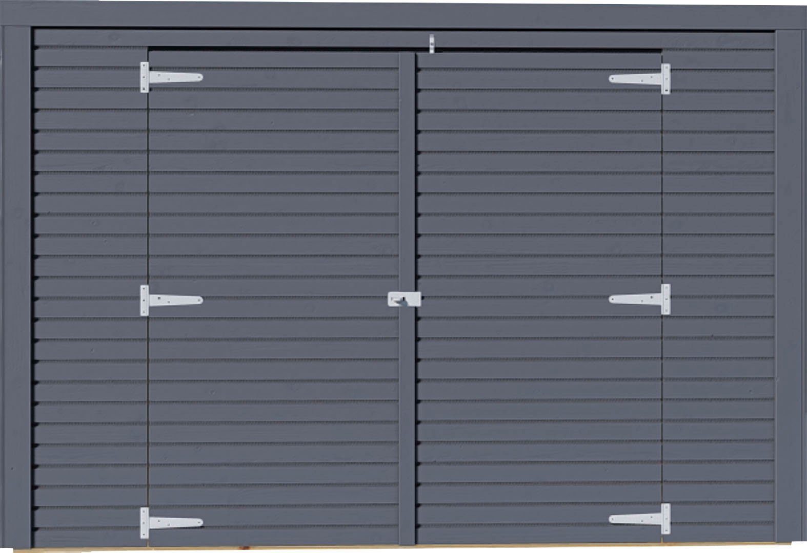 KONIFERA bicycle box (complete set), made of spruce, WxDxH: 207x103x143 cm