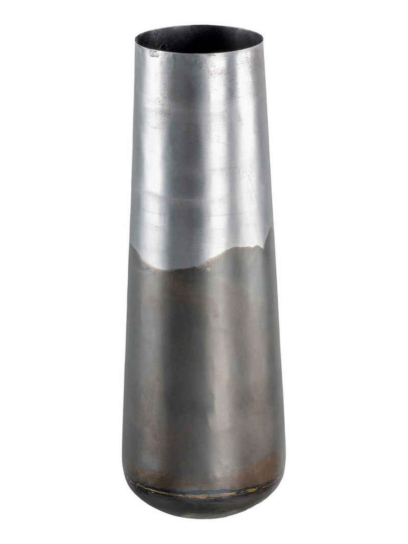 Georg Stiels Dekoobjekt aus Metall, Elegante, schlanke Form, metallischer Glanz, matt abgesetzt