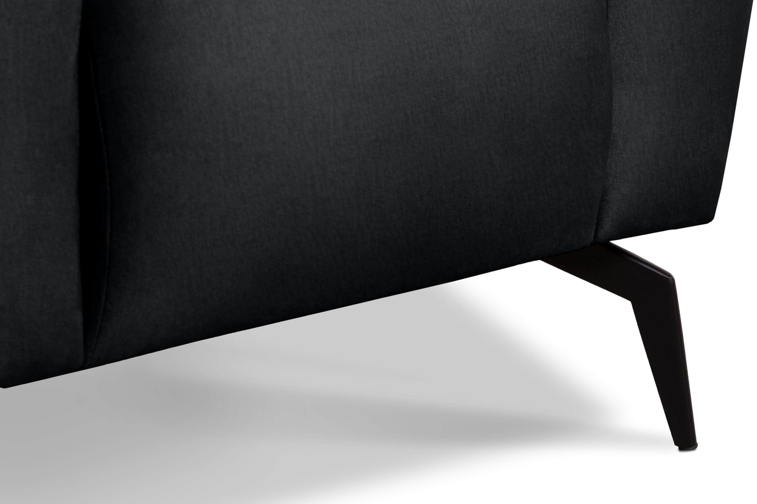Gewebe dunkelgrau Armlehnen, Sessel Design breiten RUBERO modernes wasserabweisenden mit Konsimo | mit dunkelgrau Eigenschaften,