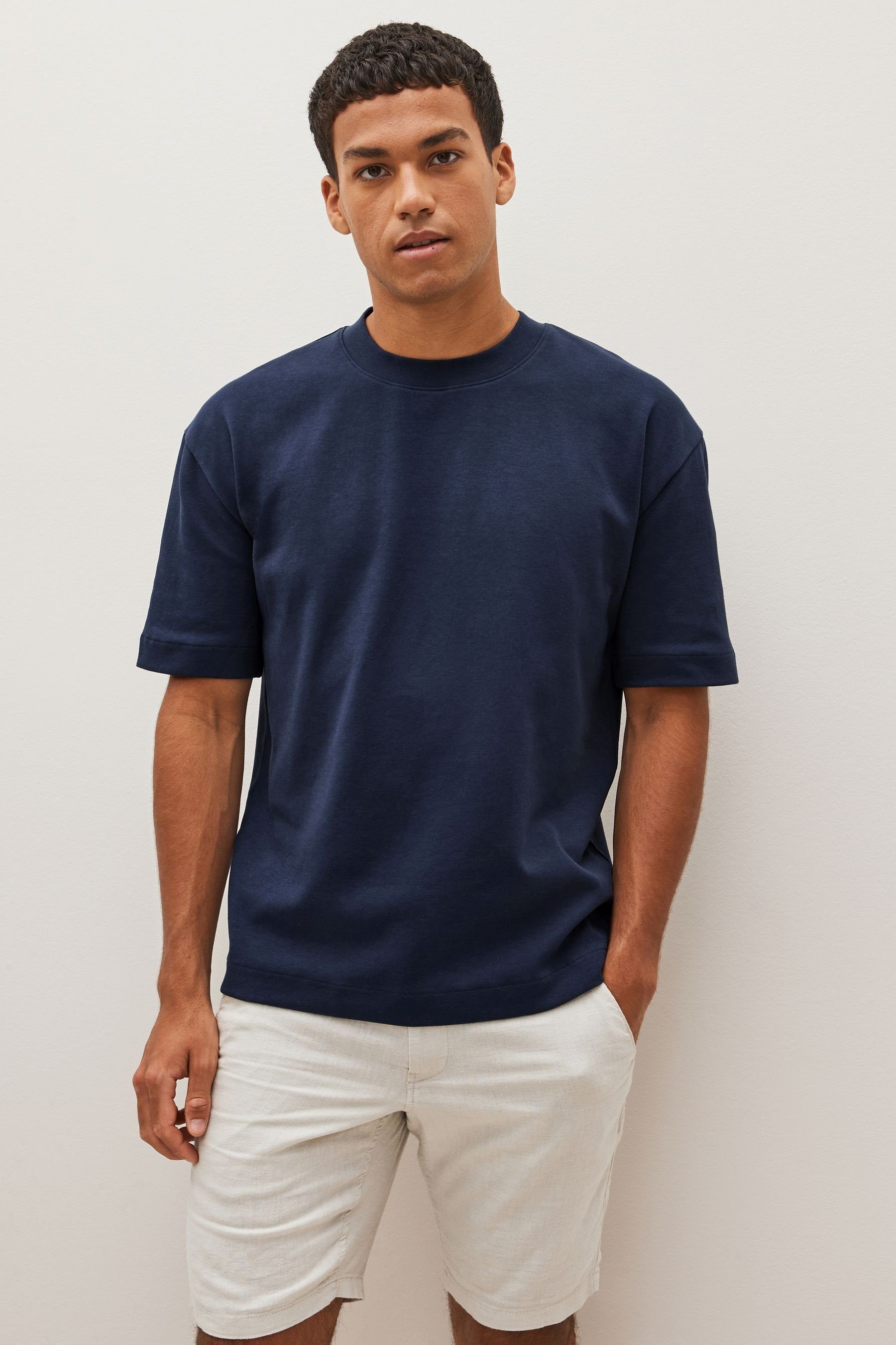 im Blue Next (1-tlg) T-Shirt Relaxed-Fit Navy T-Shirt
