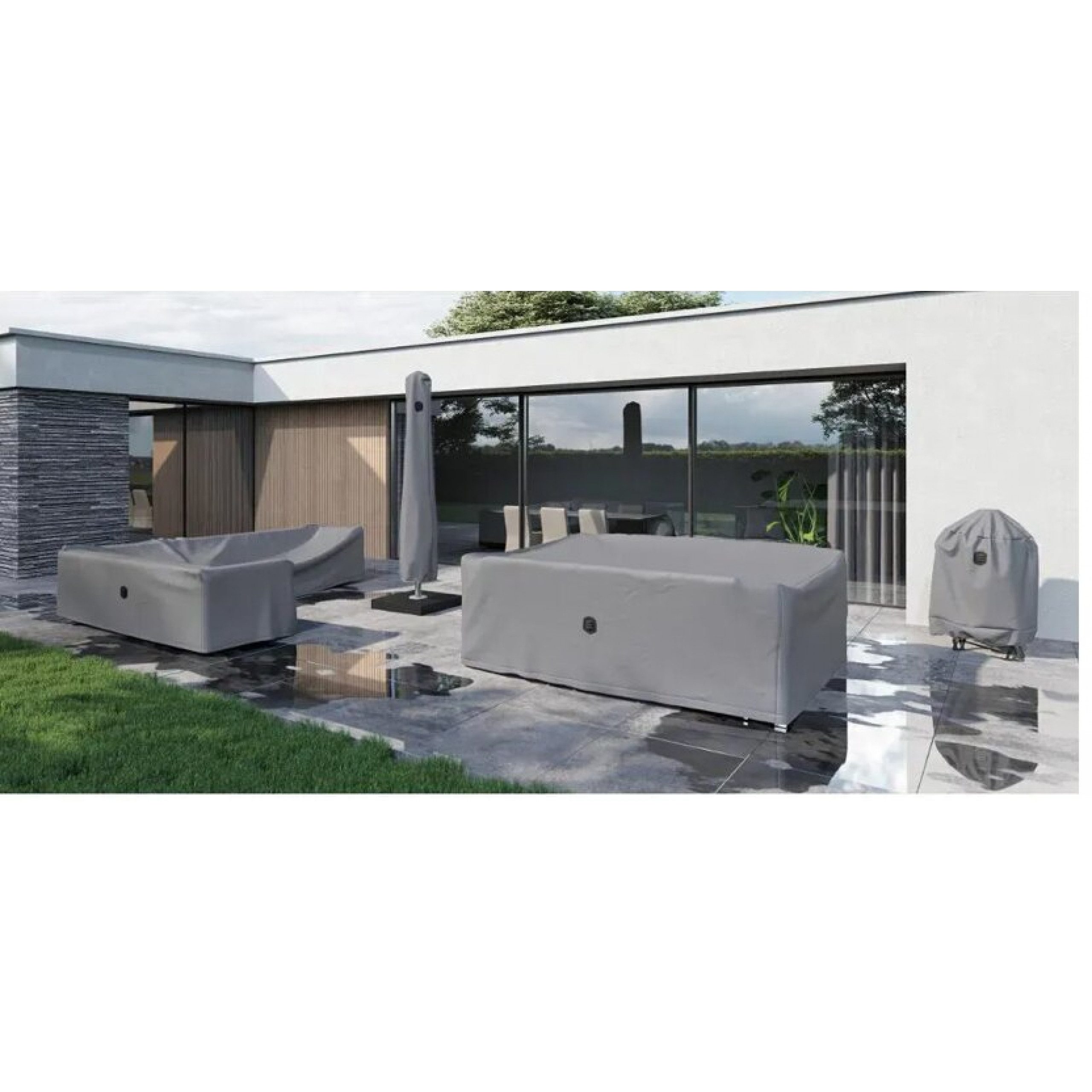 Siena Garden Sitzauflage Siena Garden AquaShield Sitzgruppenhülle - 260x150x100cm hellgrau