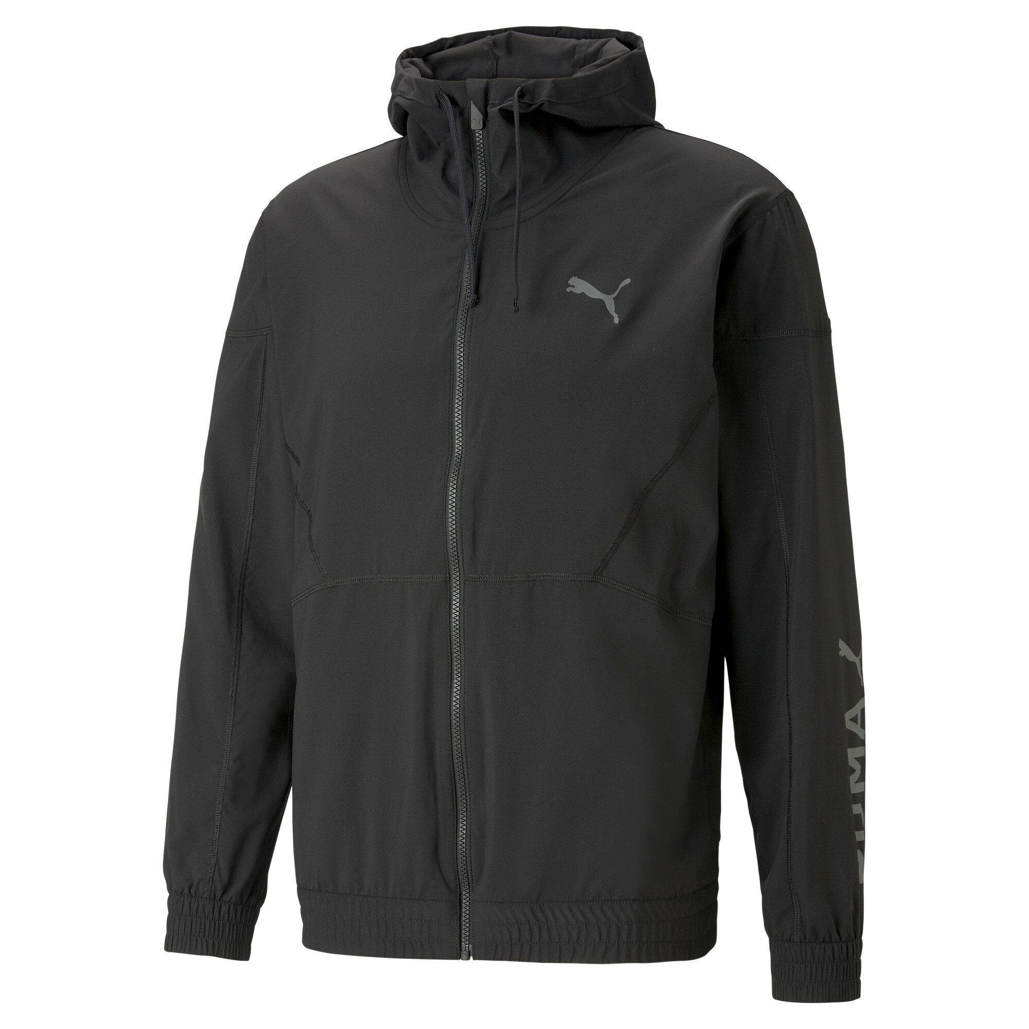 PUMA Trainingsjacke PUMA FIT WOVEN JACKET PUMA BLACK-COOL DARK GRAY