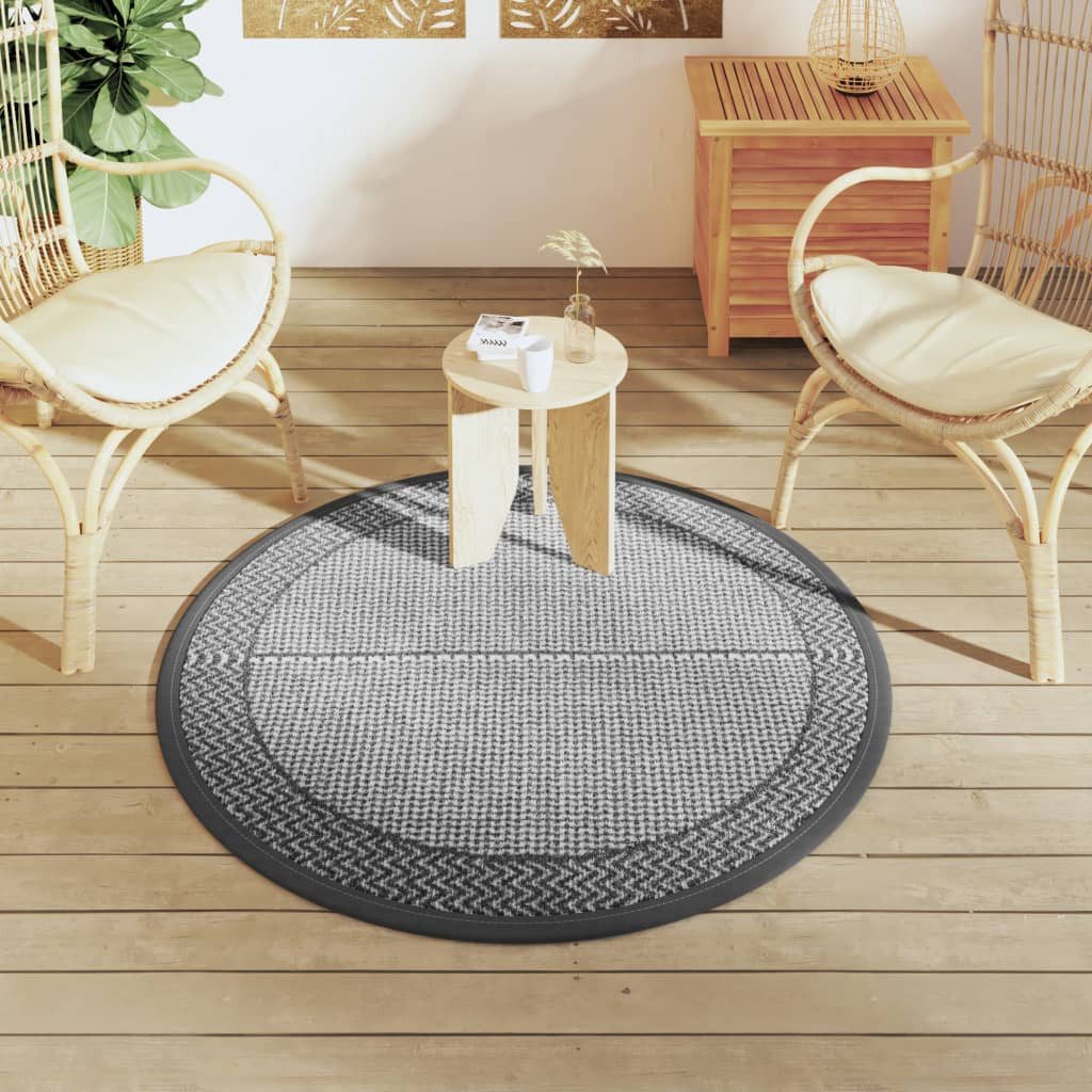 vidaXL Outdoorteppich Outdoor-Teppich ARAKIL Grau Ø120 günstig online kaufen