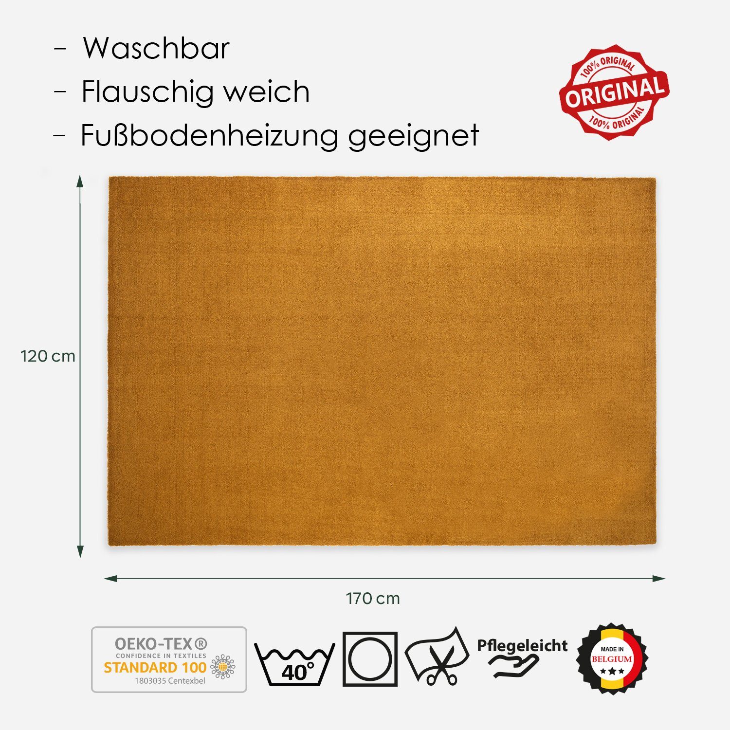 DomDeco Teppich Waschbarer Teppich FEEL günstig online kaufen