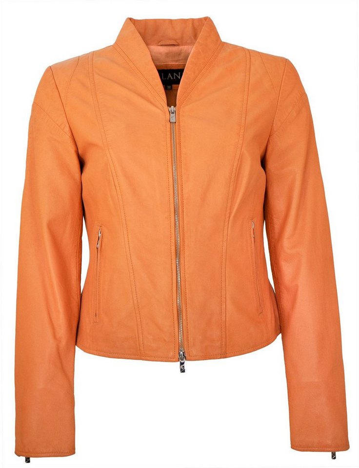 Jilani Lederjacke Tulip Echtleder Damen Lederjacke Lammnappa aprikose