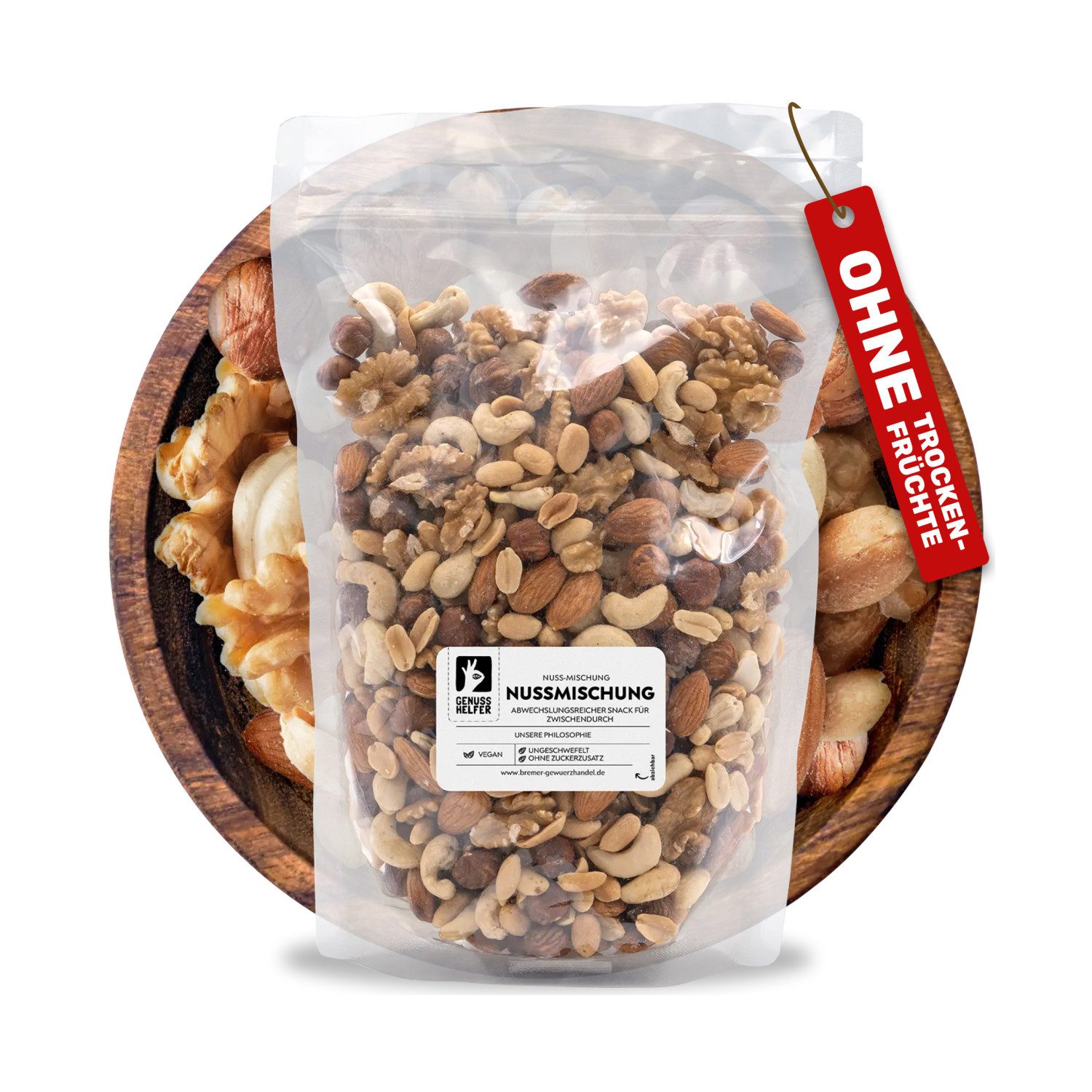 Bremer Gewürzhandel Nüsse Nuss Mischung, Großpackung, 1000 g