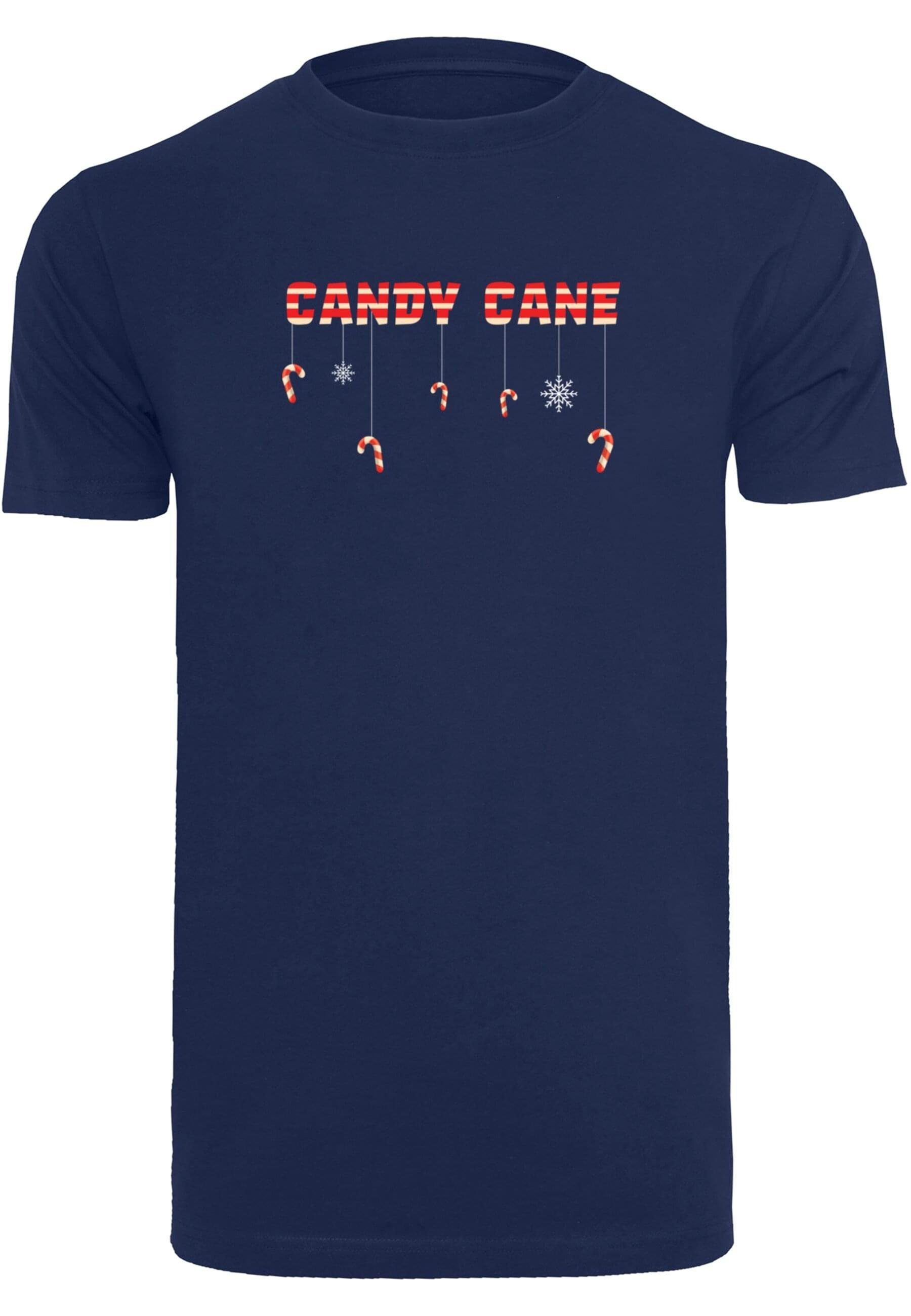 Merchcode T-Shirt Herren Candy Cane T-Shirt Round Neck (1-tlg) lightnavy