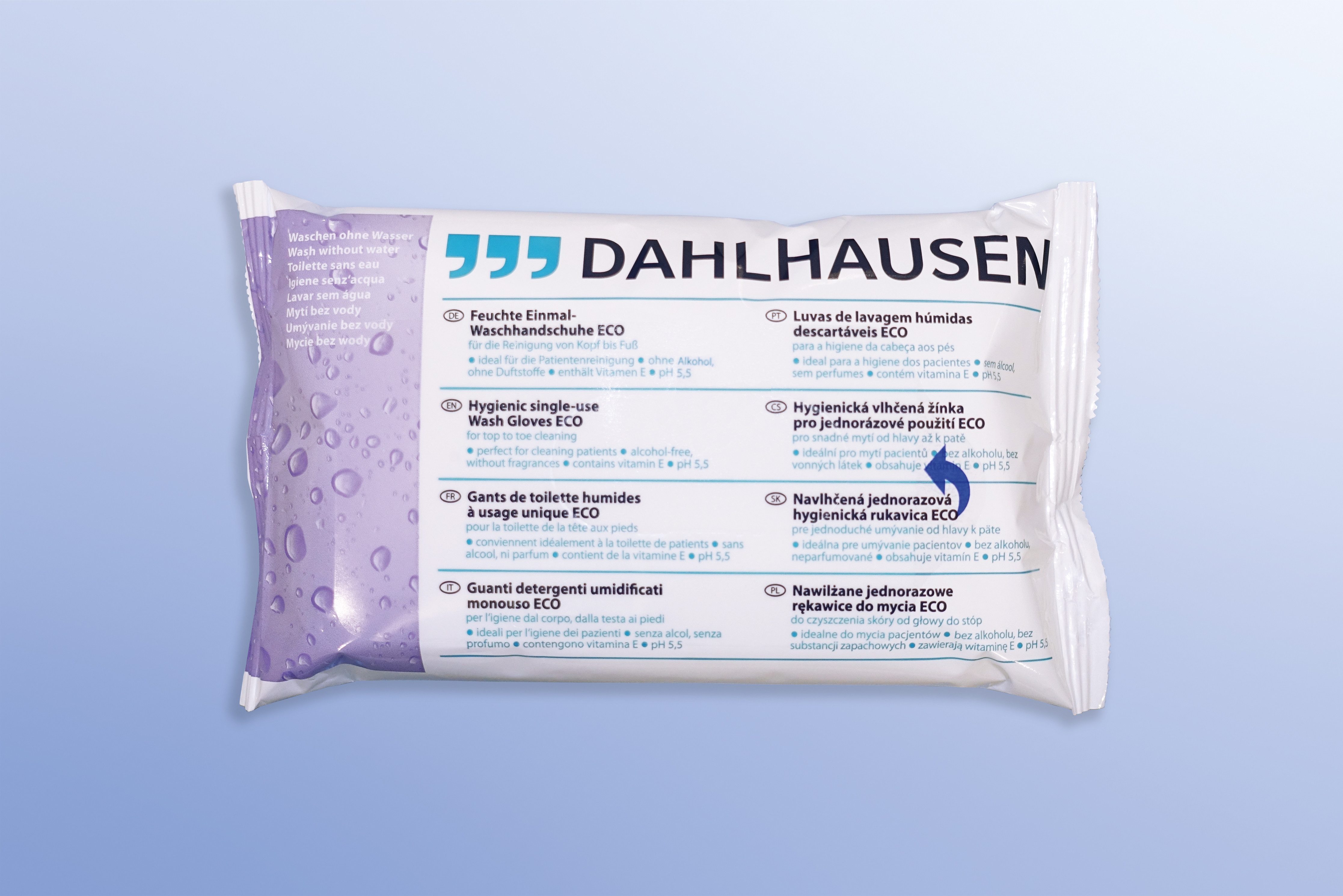 P.J.Dahlhausen & Co.GmbH Einmal-Waschhandschuh Dahlhausen Waschhandschuh ECO 8Stk 24x23cm 09882094