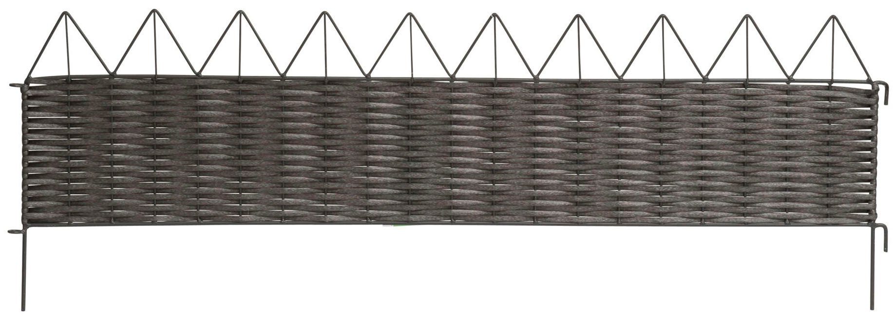 Windhager Beetumrandung PVC Rattan, LxH: 100x35 cm, Beeteinfassung