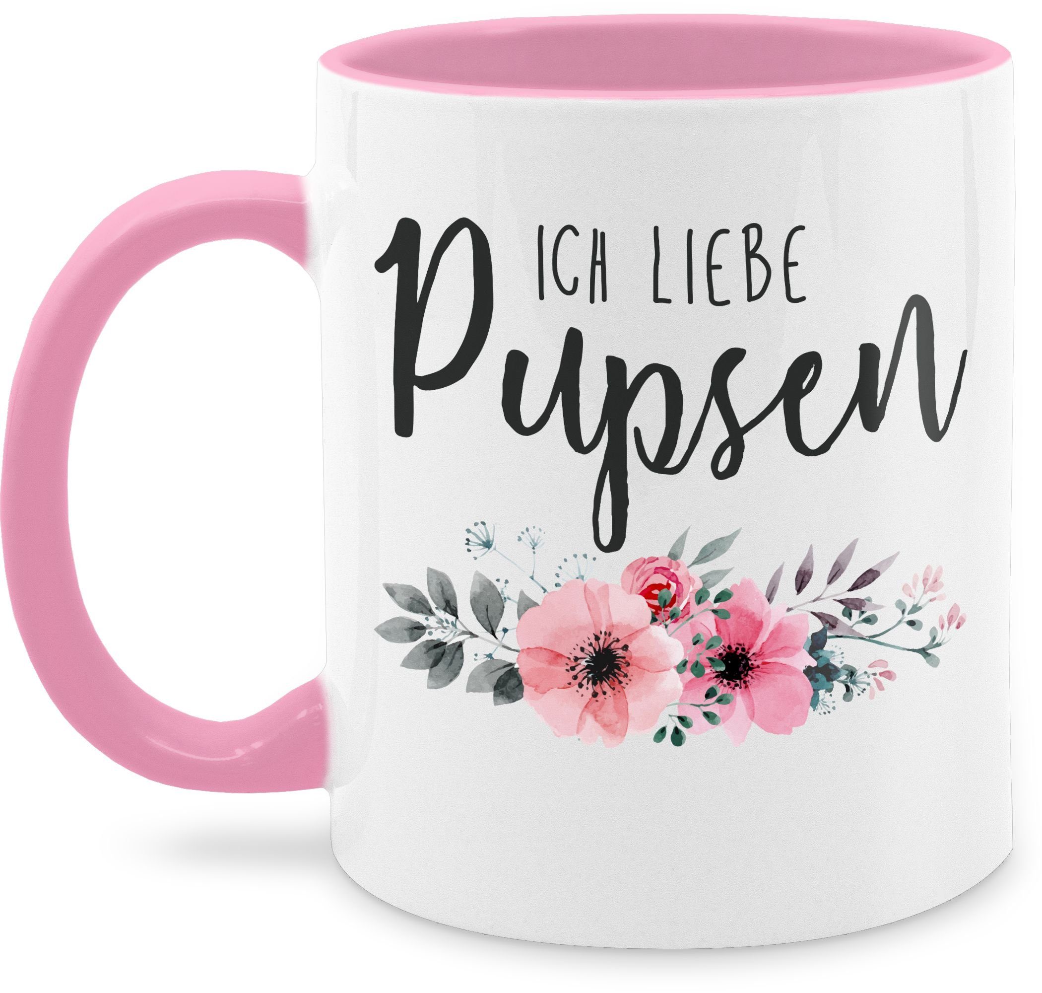 Shirtracer Tasse Ich liebe pupsen - Furz Fürze Sprüche Lustiges Pups Geschenk, Keramik, Statement 1 Rosa