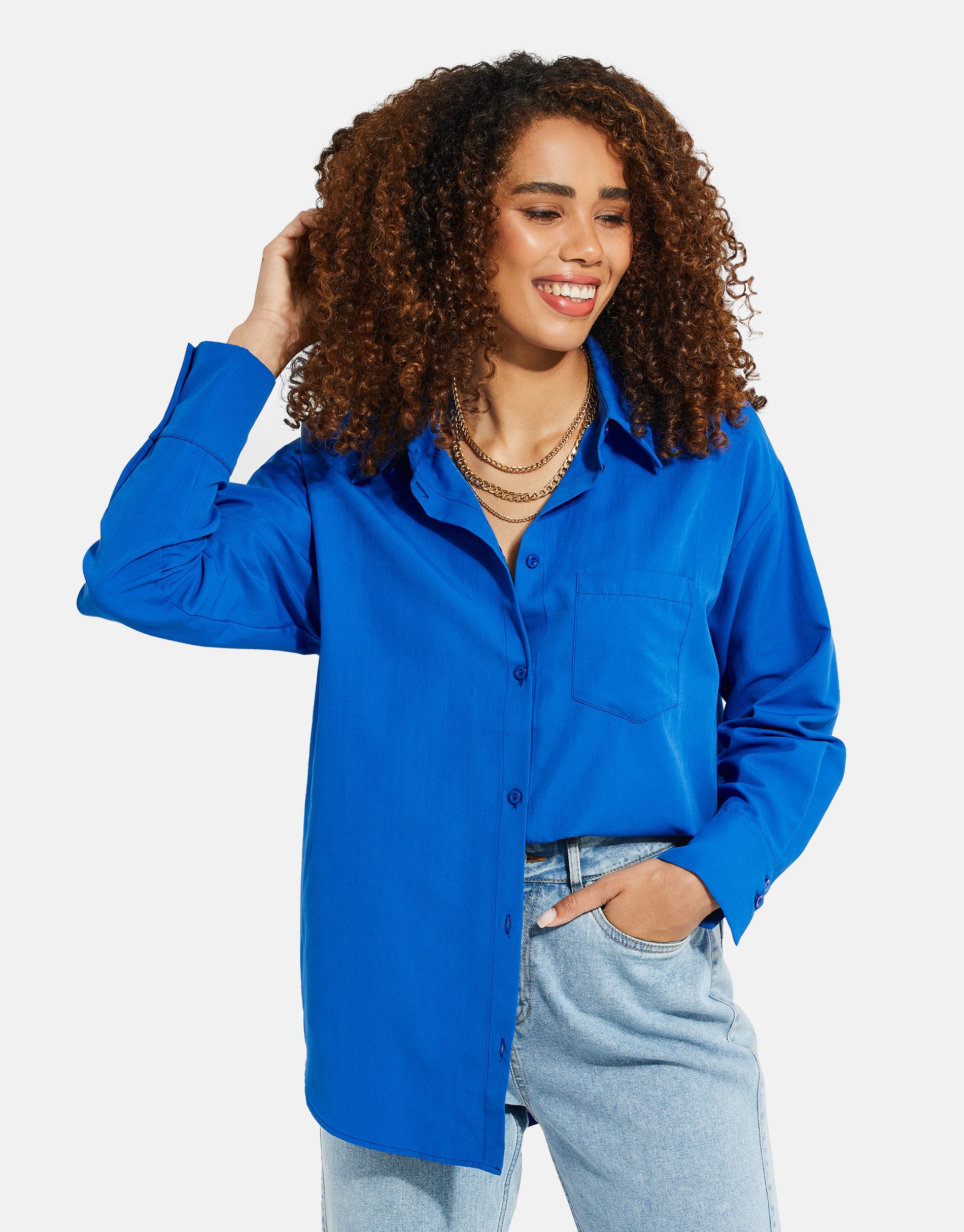 Threadbare Flanellbluse THB Delialah mit Manschetten und Kent-Kragen günstig online kaufen