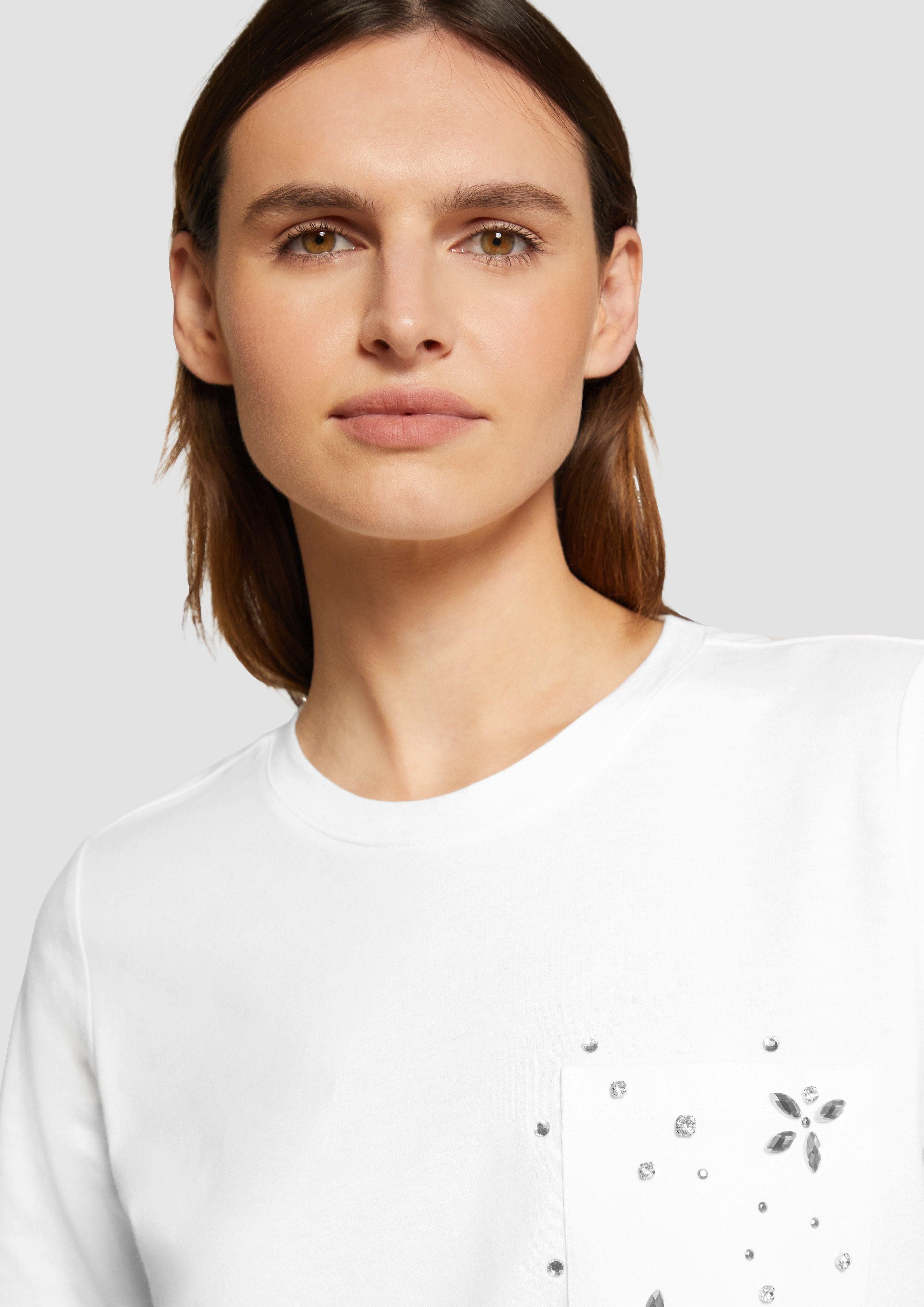 s.Oliver Kurzarmshirt T-Shirt aus Baumwolle mit günstig online kaufen