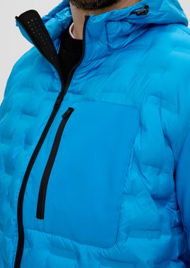 s.Oliver Outdoorjacke Softshelljacke im Fabricmix Applikation, Durchzugkordel