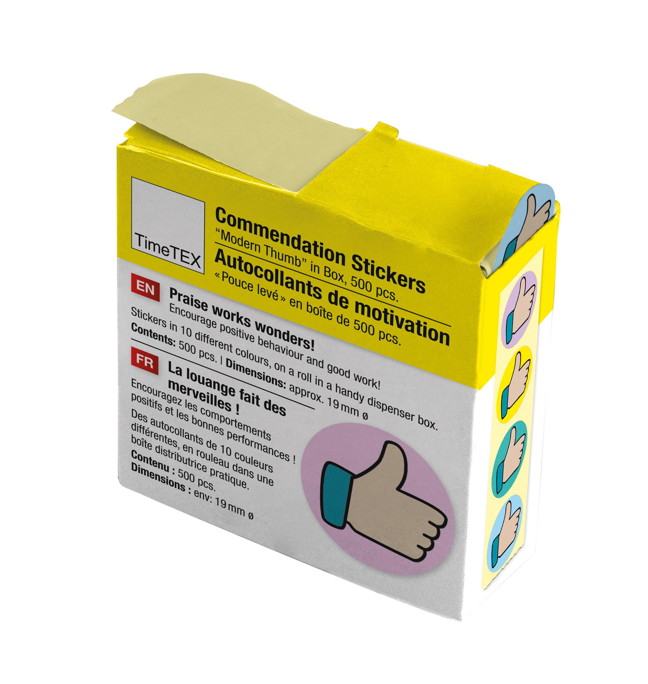 TimeTEX Sticker Belobigungs-Aufkleber "Daumen modern", 560 Stück
