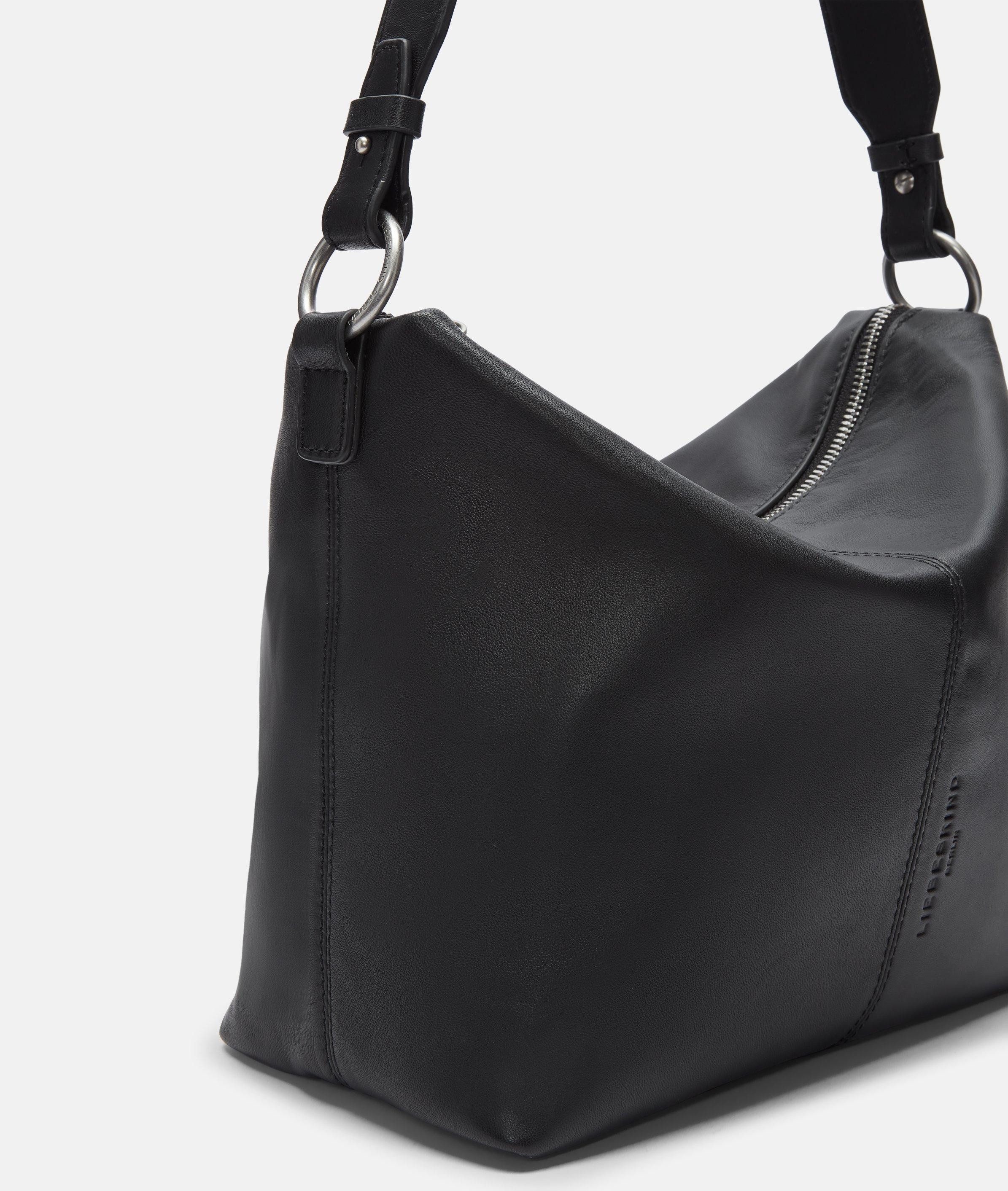 Liebeskind Berlin Schultertasche Hobo, Handliche Tasche aus weichem Schafsnappaleder