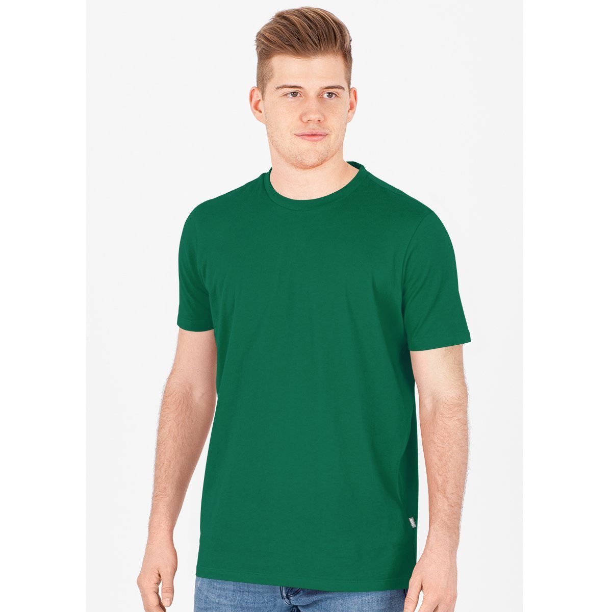 Jako Kurzarmshirt T-Shirt Doubletex grün