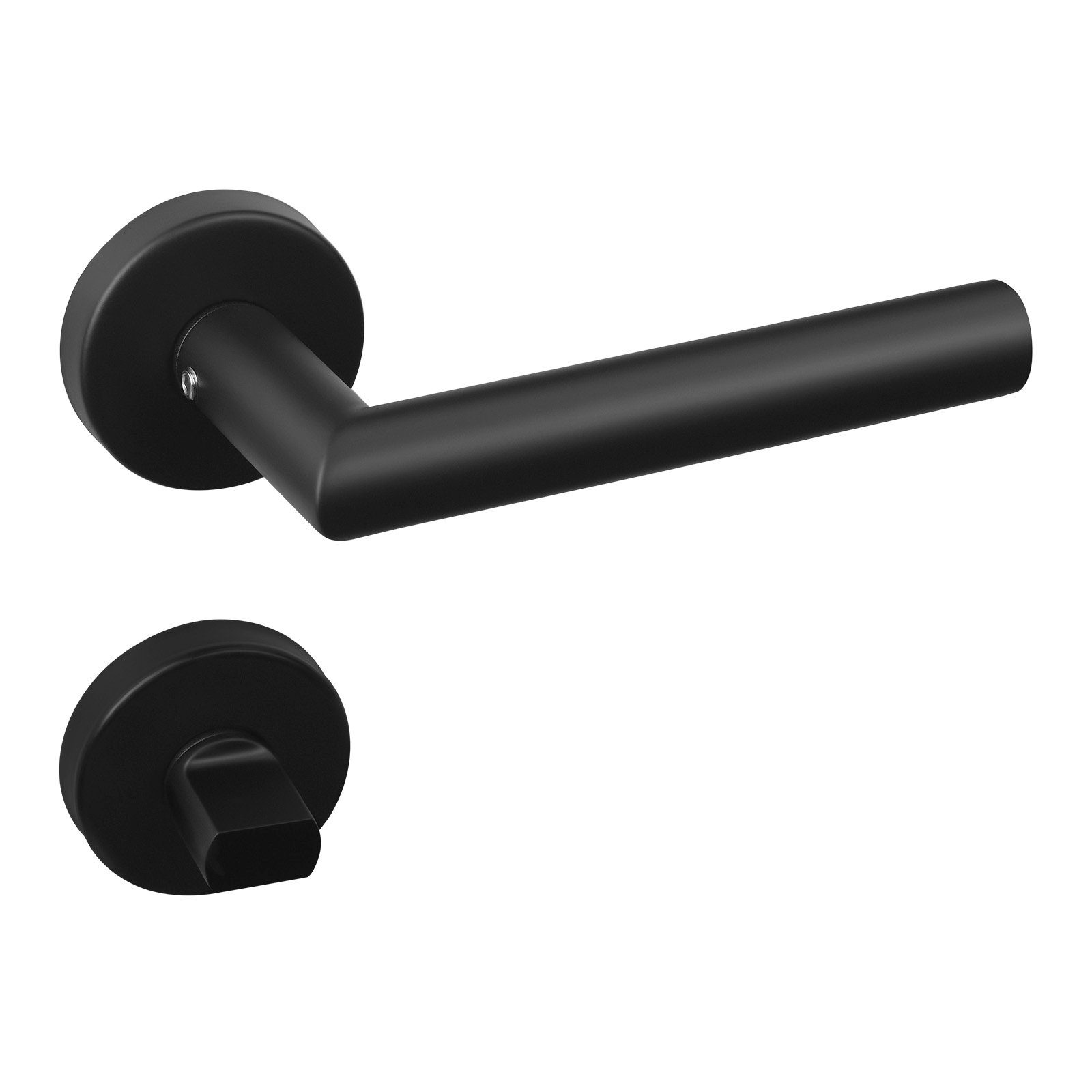 SO-TECH® Drückergarnitur Türdrücker WILMA Edelstahl Rund Rosette, Bad / WC günstig online kaufen