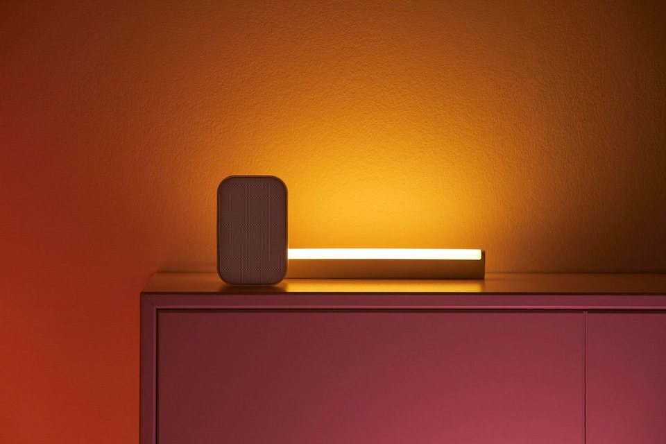 WiZ LED Lichtleiste LightBar, Bluetooth, LED fest integriert, warmweiß -  kaltweiß, Millionen Farben und dynamische Lichtmodi, Sprachsteuerung mit  Google Assistant, Alexa oder Siri Shortcuts