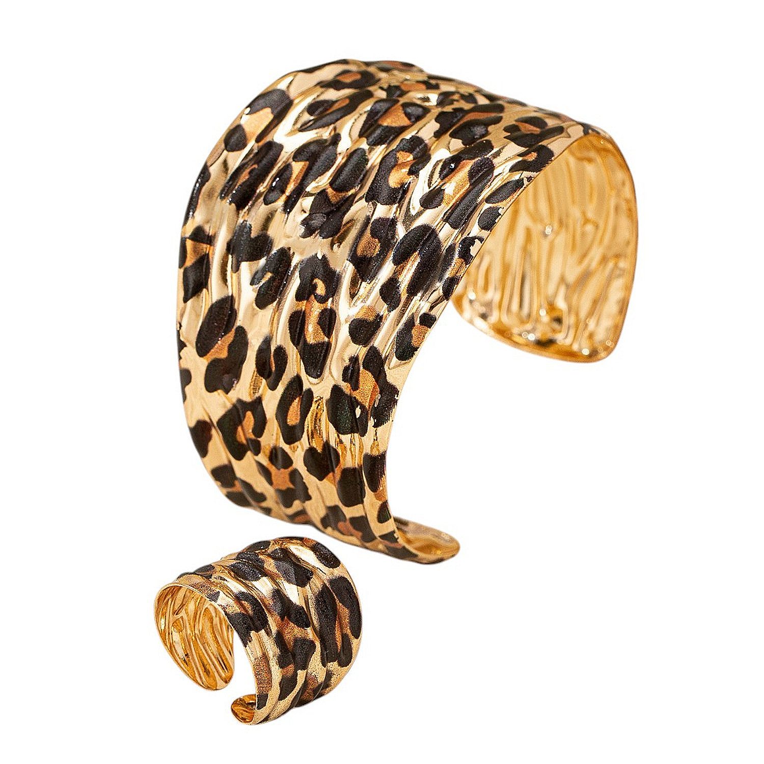 KARMA Schmuckset Damen Gold Braun Leo günstig online kaufen