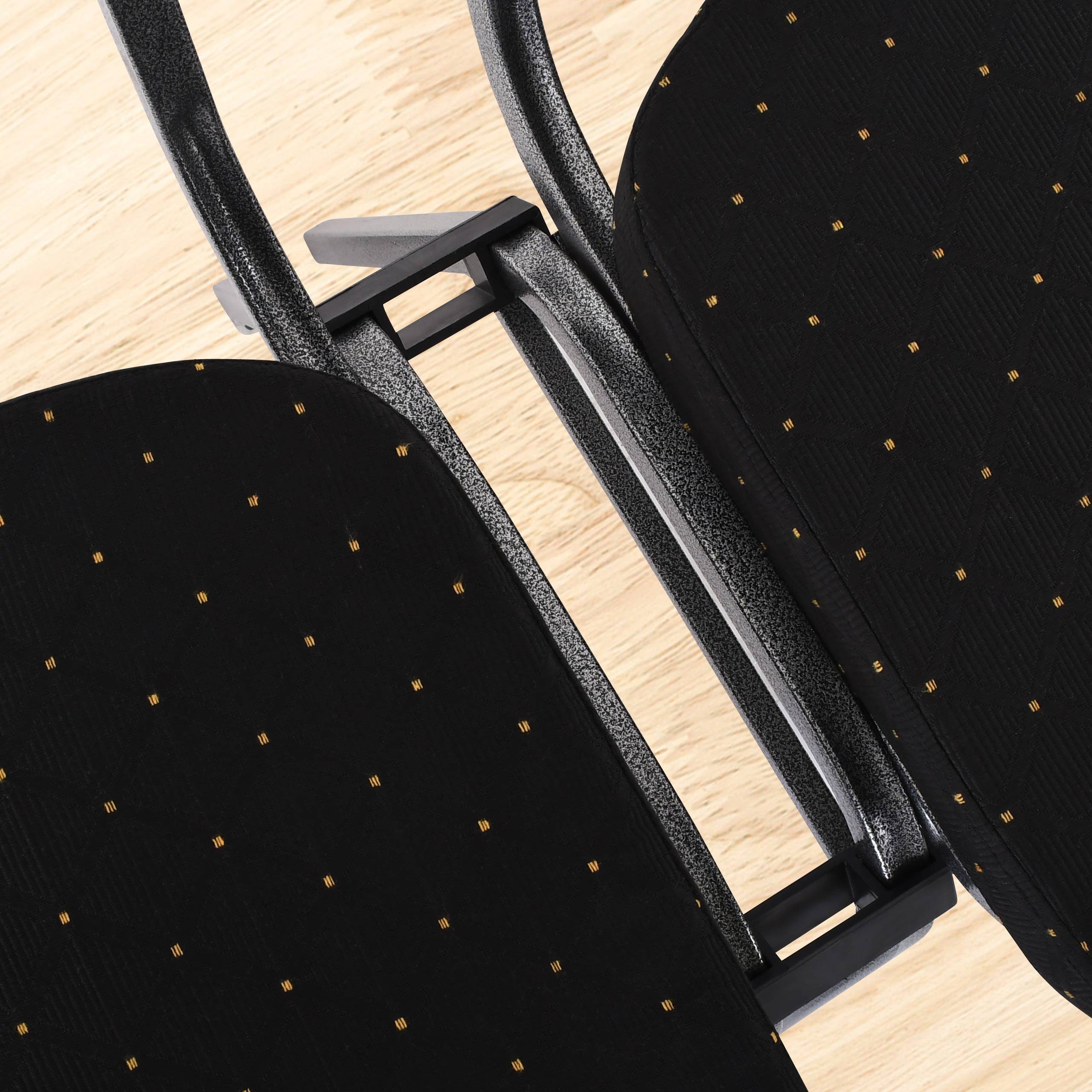 Raburg Stapelstuhl Verbinder, passend für Seminarstuhl, David (38er-Set, 38 St), aus Kunststoff in Schwarz